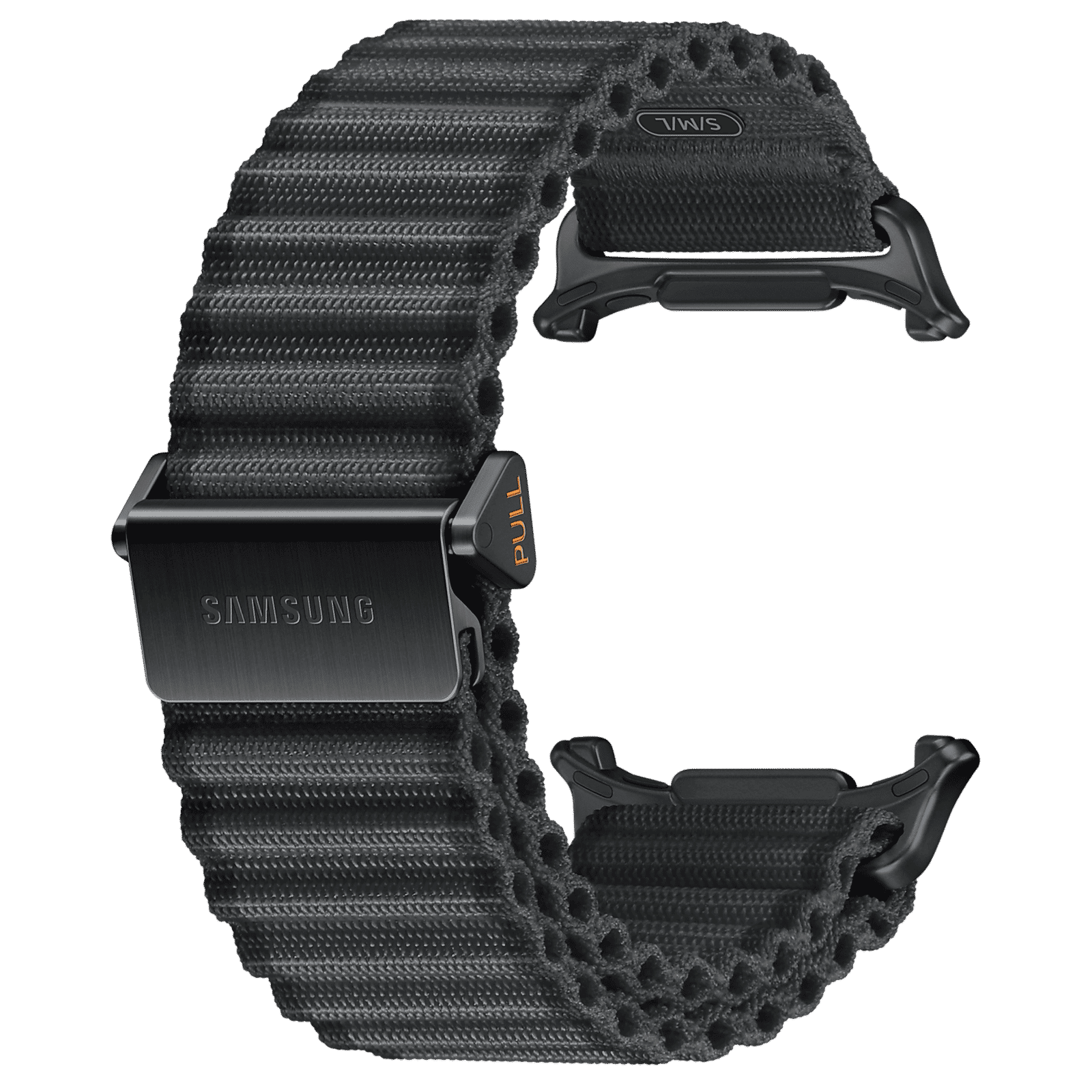 SAMSUNG ET-SVL70MBEGIN Nylon, Titanium, SUS Trail Band for SAMSUNG Galaxy Watch Ultra (Lugless Design, Dark Gray)_1