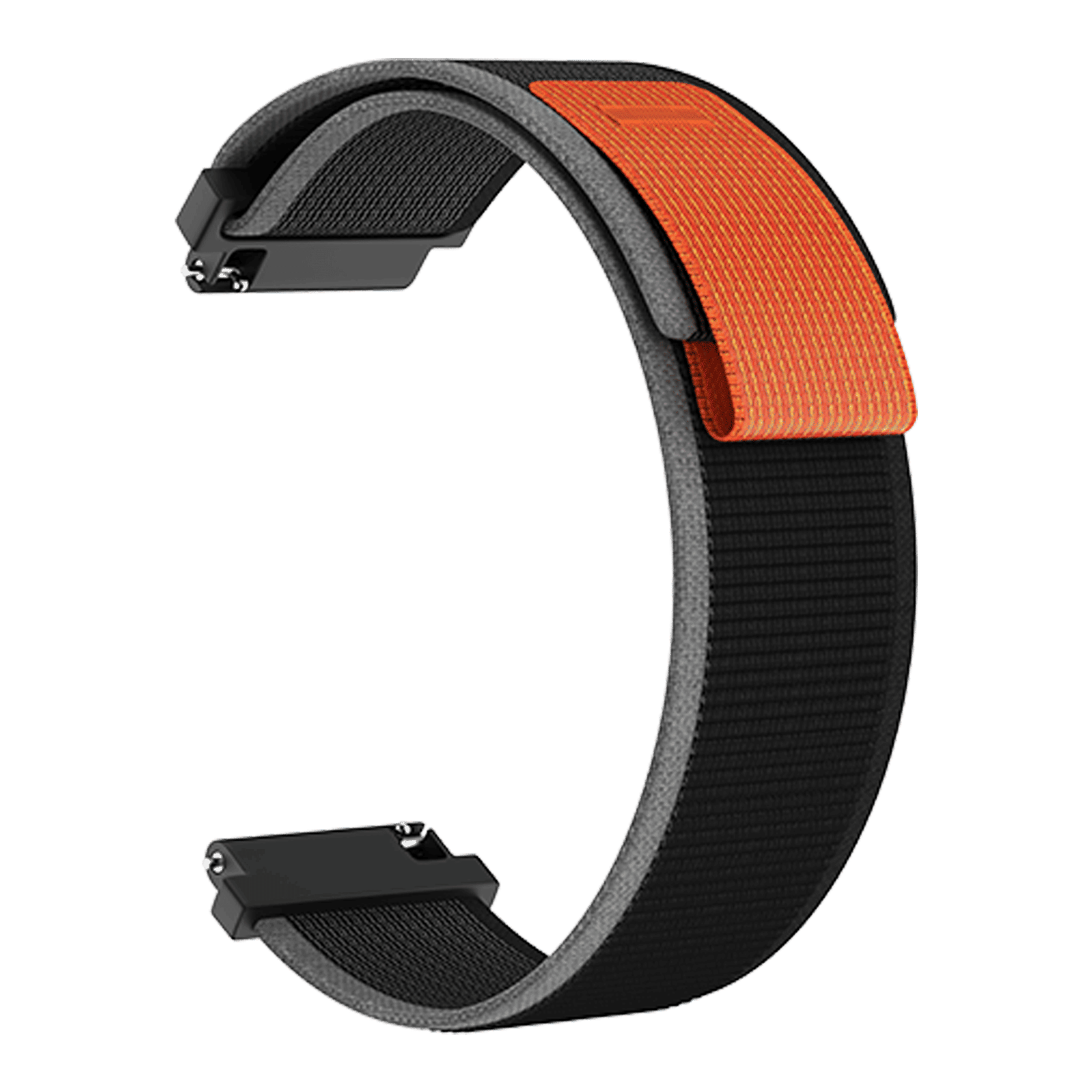 noise Drift Nylon Strap for Smartwatch (22mm) (Quick Release Pins, Grey & Black)_1