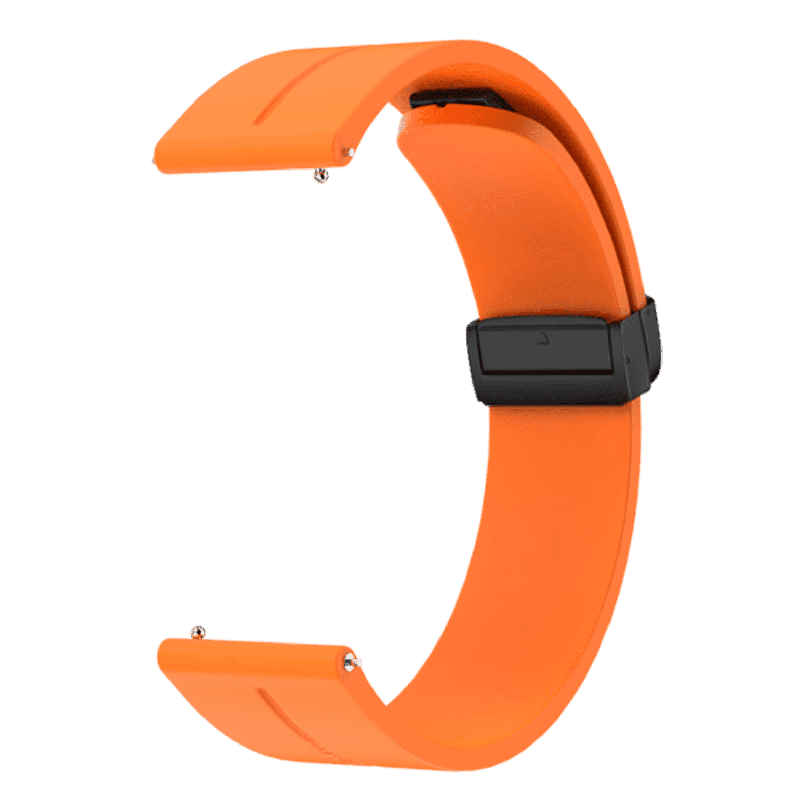 noise SnapOn Silicone Magnetic Loop for Smartwatch (22mm) (Quick Release Pins, Orange)_1