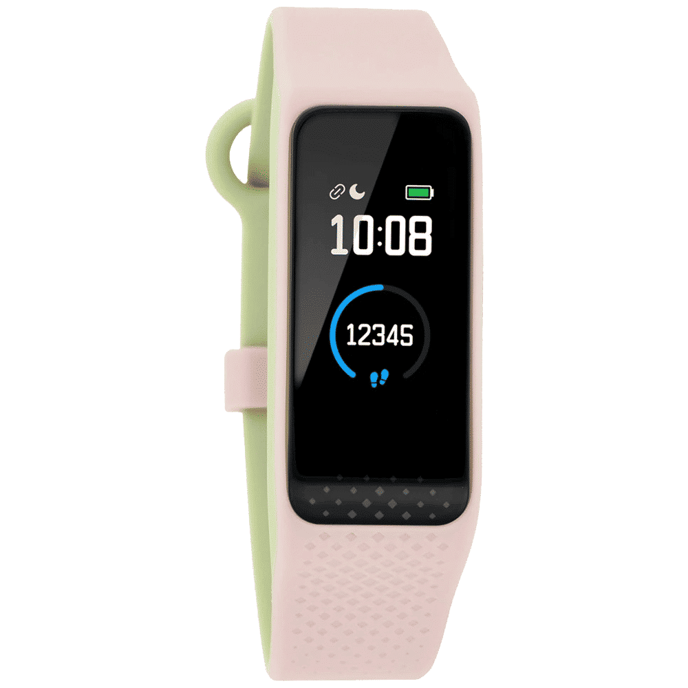 fastrack Reflex 3.0 Smart Band (45.4mm) (Activity Tracking, SWD90067PP04A, Black/Pink and Green Accent, Silicone Band)_2