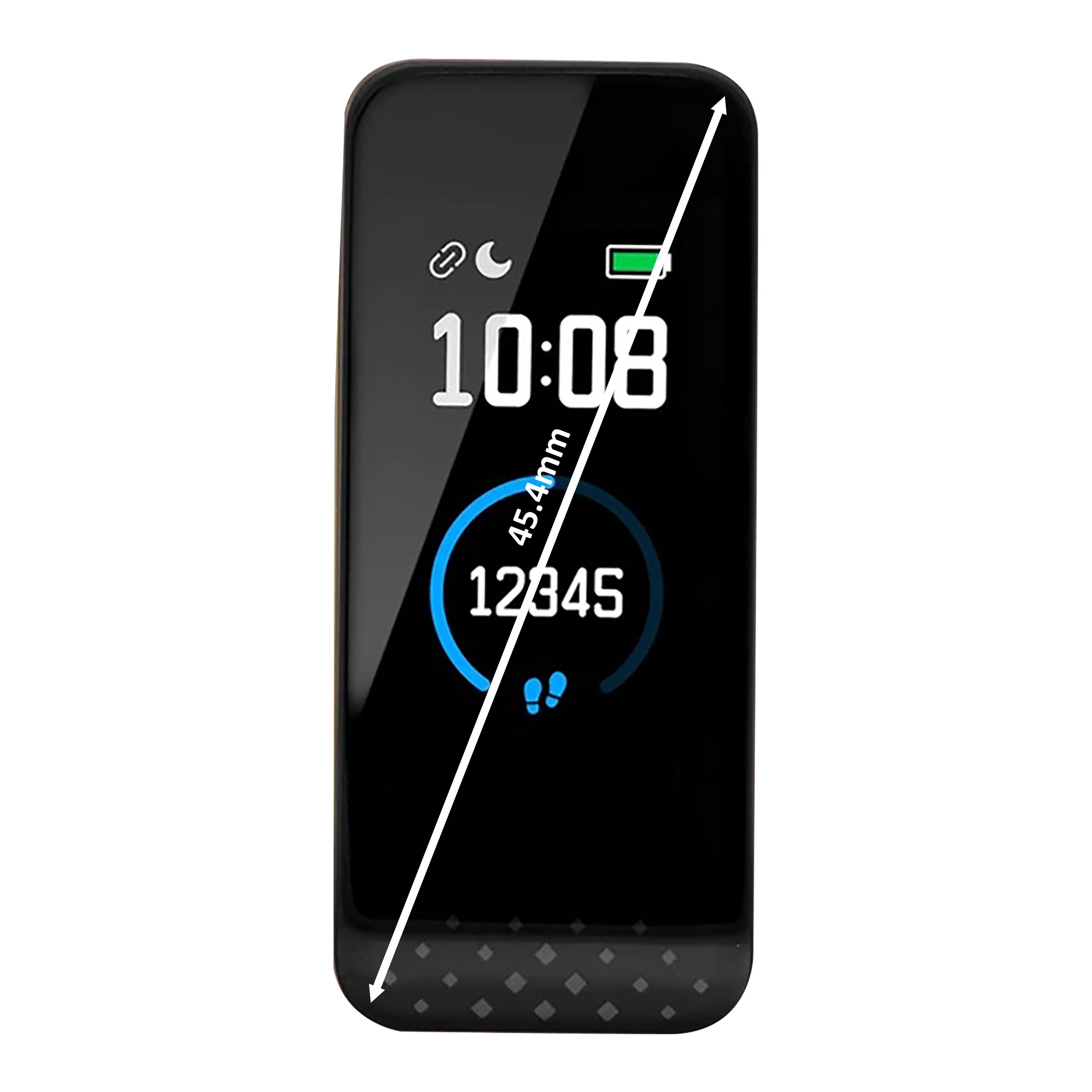 fastrack Reflex 3.0 Smart Band (45.4mm) (Activity Tracking, SWD90067PP04A, Black/Pink and Green Accent, Silicone Band)_5