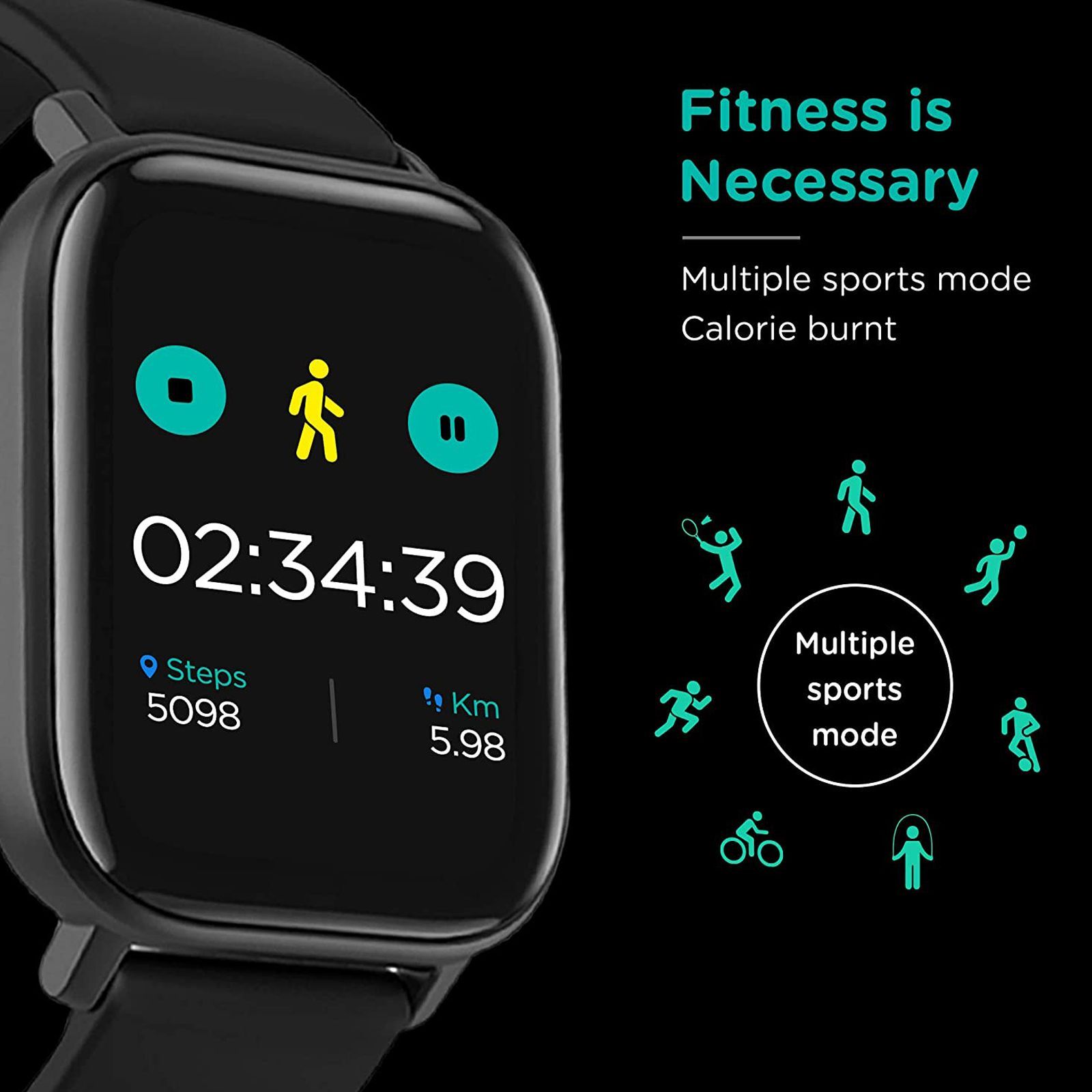 pebble Pace Smartwatch (35.56mm) (Built-in Oximeter, PFB05, Black, Silicon Strap)_10