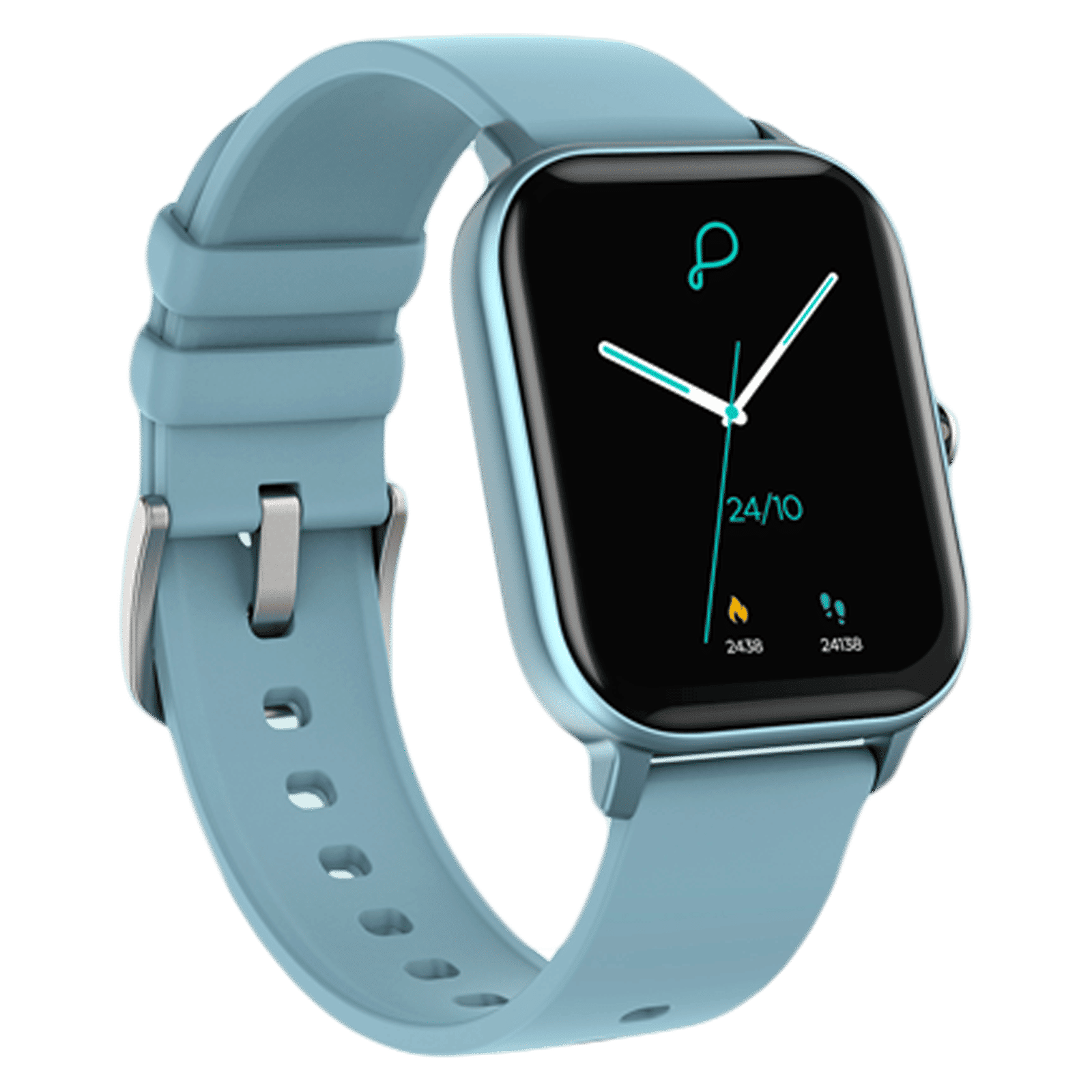 pebble Pace Smartwatch (35.56mm) (Built-in Oximeter, PFB05, Blue, Silicon Strap)_2