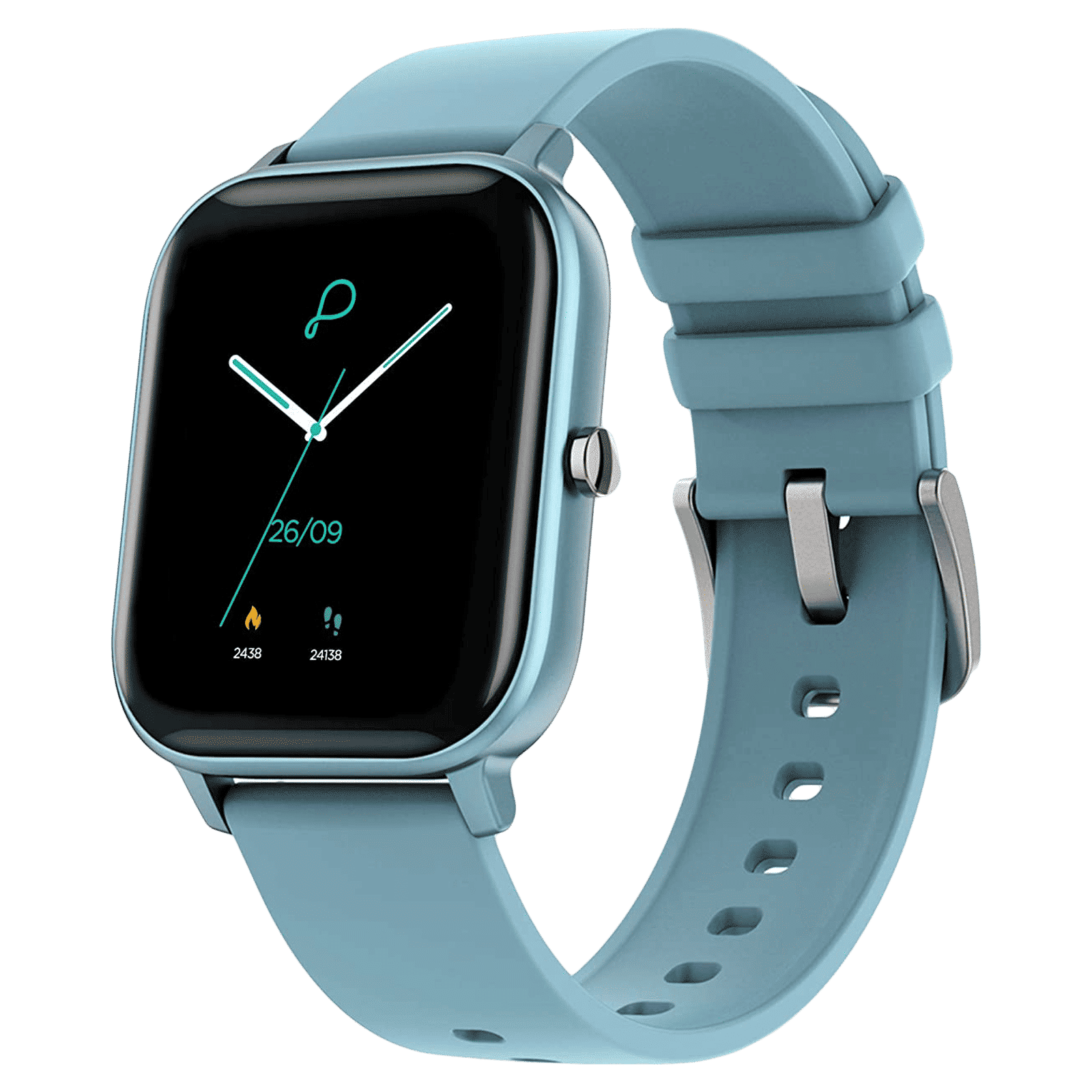 pebble Pace Smartwatch (35.56mm) (Built-in Oximeter, PFB05, Blue, Silicon Strap)_3