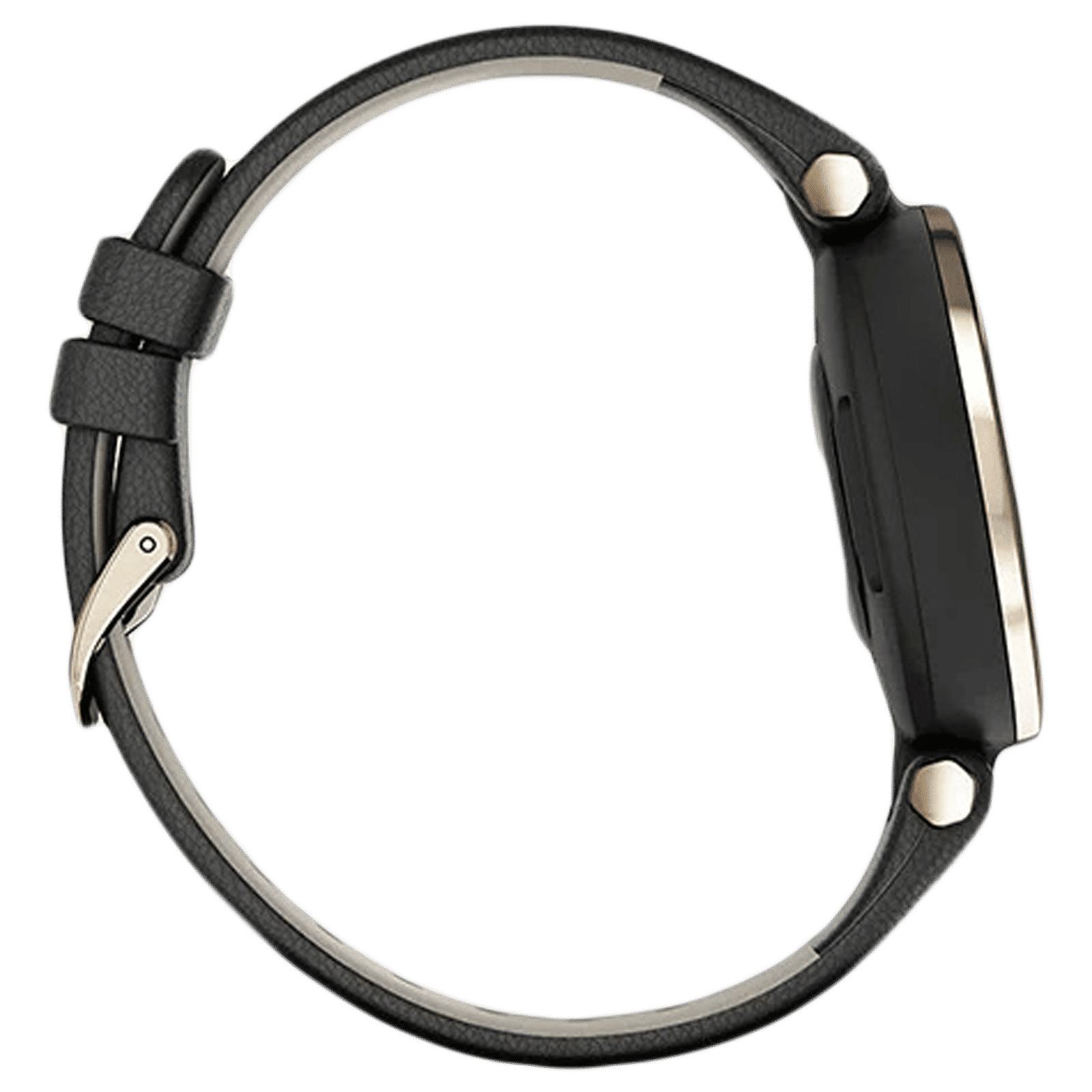 Garmin Lily Smart Watch (GPS, 25.4mm) (Wrist-Based Heart Rate, 010-02384-F1, Cream Gold/Black, Leather Strap)_6