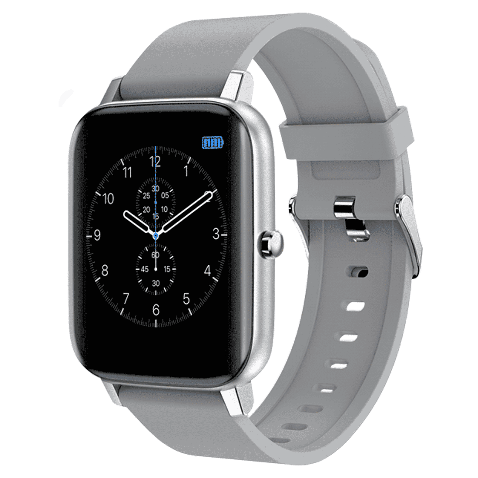 TAGG Verve Plus Smartwatch (Bluetooth, 44mm) (16 Sports Mode, Silver/Black, Silicone Band)_3