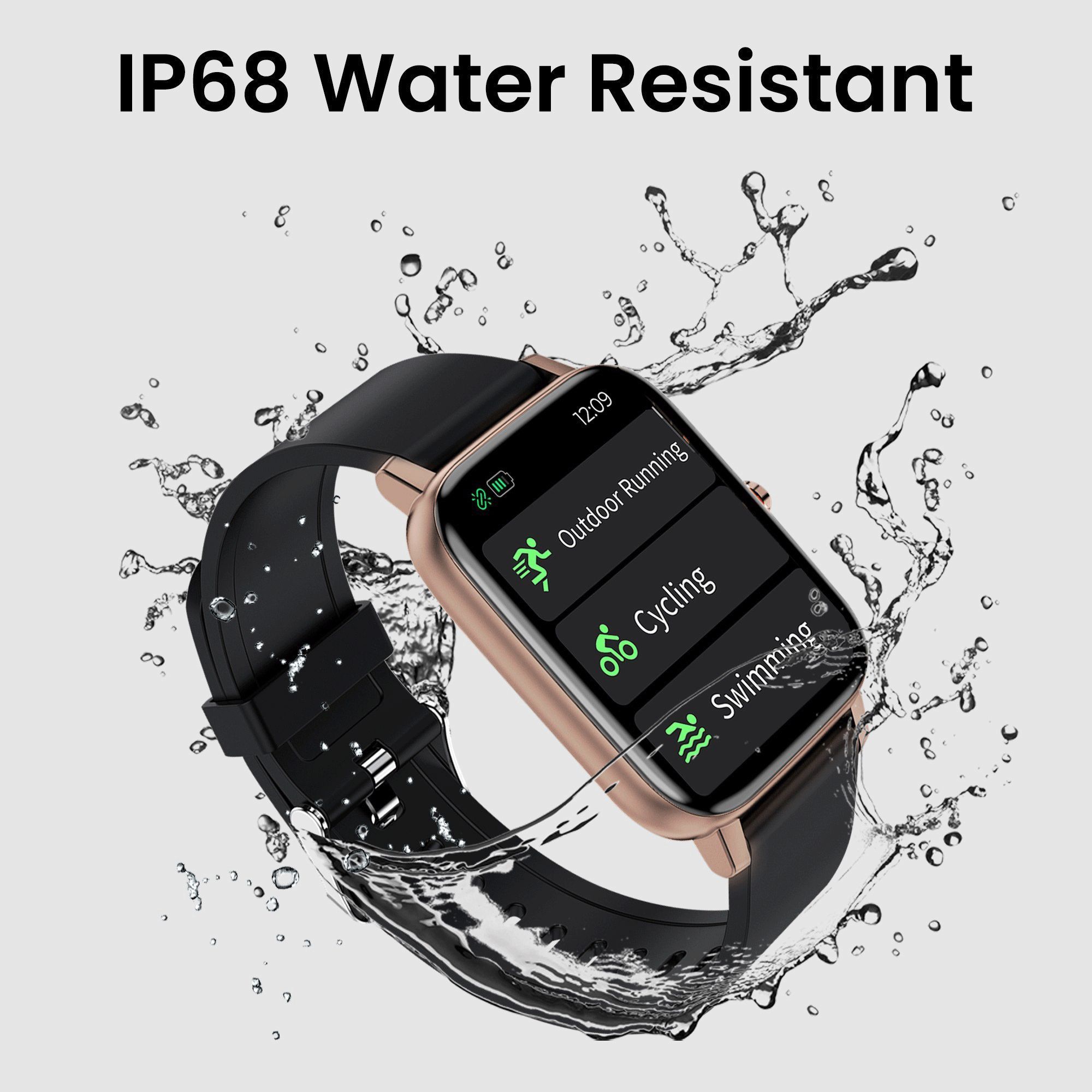 TAGG Verve Plus Smartwatch (Bluetooth, 44mm) (16 Sports Modes, Brown/Black, Silicone Band)_7