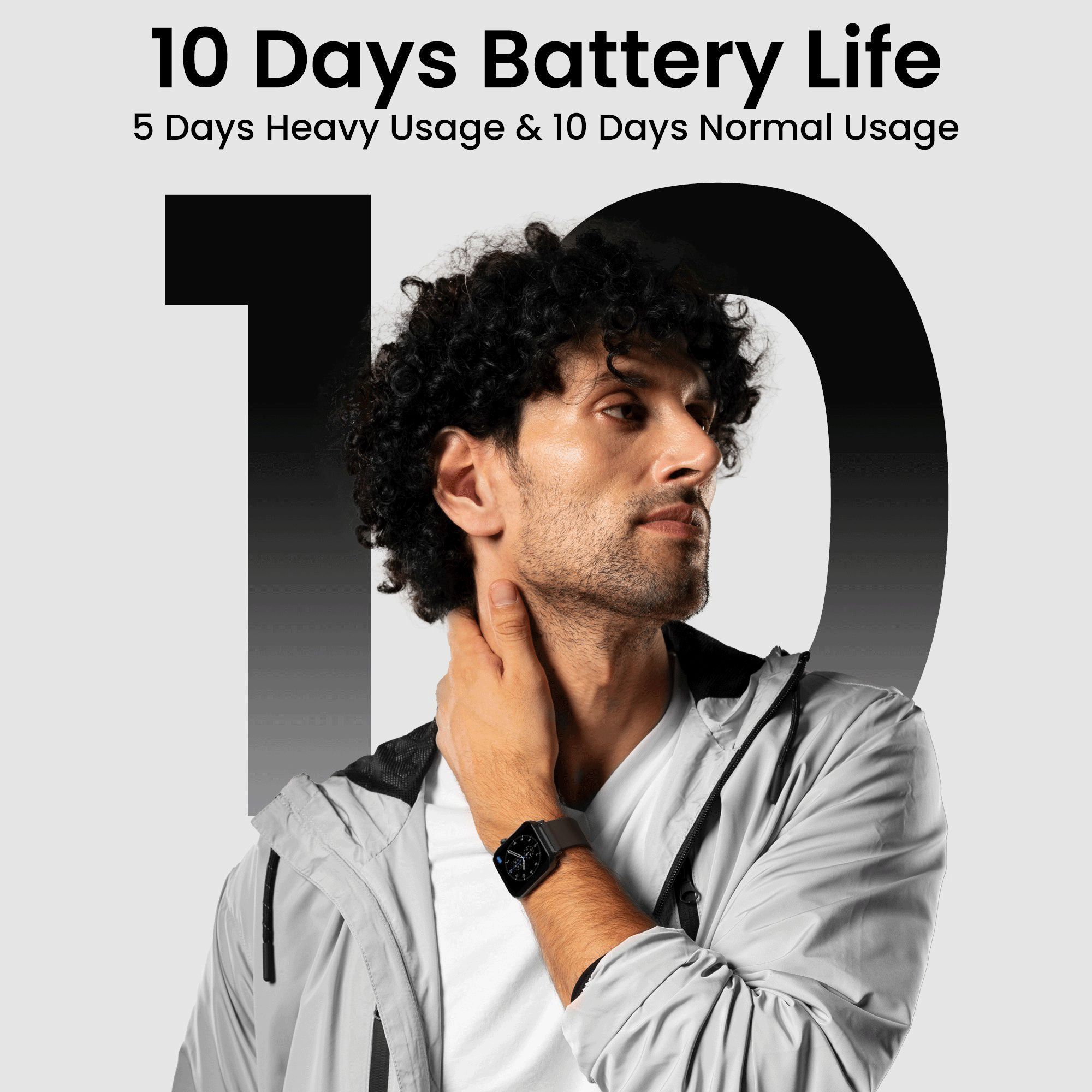 TAGG Verve Plus Smartwatch (Bluetooth, 44mm) (16 Sports Modes, Brown/Black, Silicone Band)_8