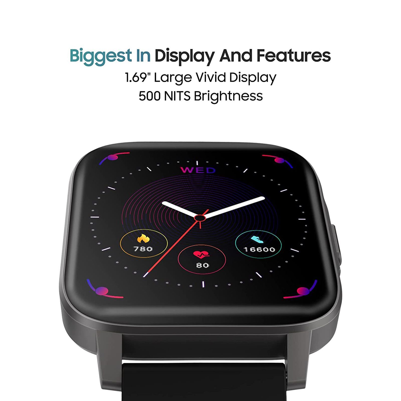 TAGG Verve Neo Smartwatch (Bluetooth, 43mm) (15 Sports Mode, Black)_5