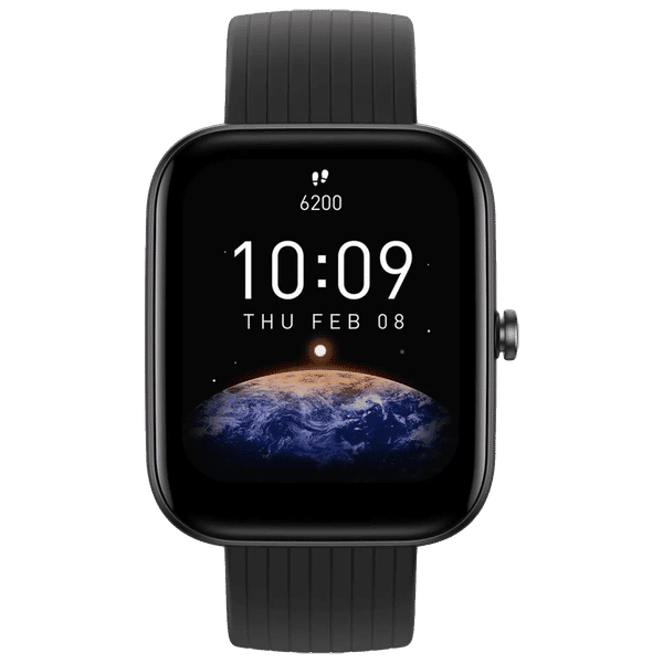 amazfit Bip 3 Pro Smartwatch with Activity Tracker (42.92mm TFT Display, 5ATM Water Resistant, Black Strap)_1