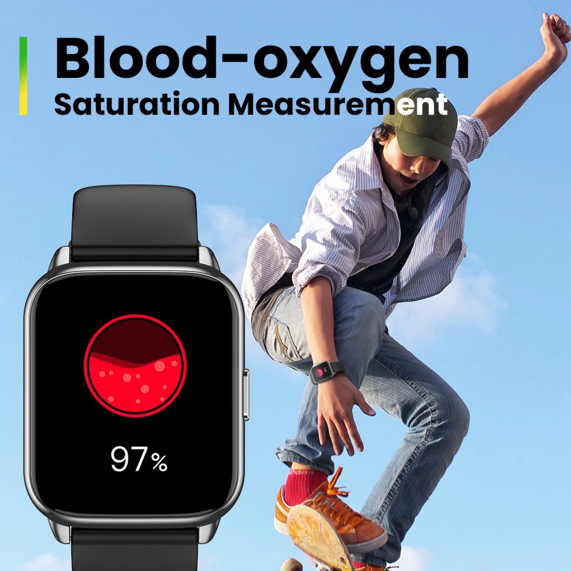 amazfit Pop 2 Smartwatch with Bluetooth Calling (45.21mm AMOLED Display, IP68 Water Resistant, Pink Strap)_4