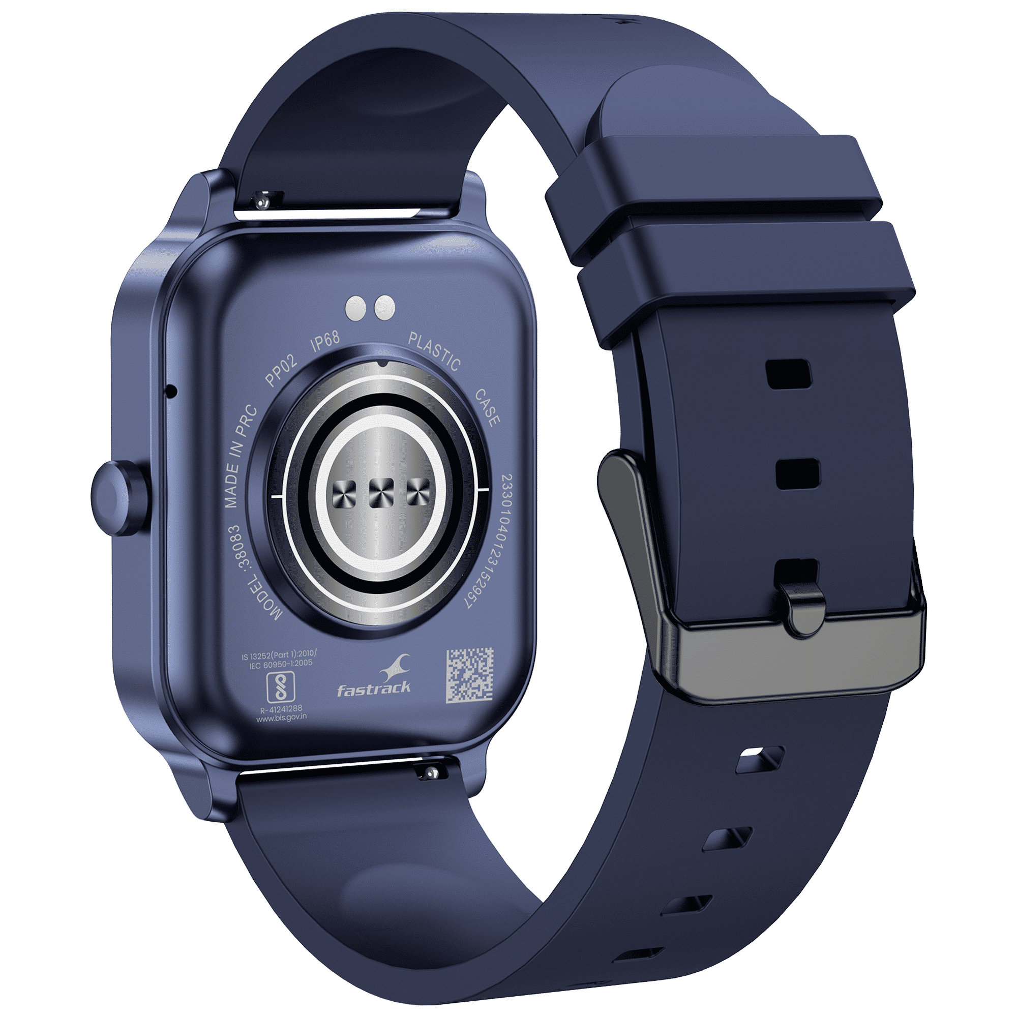 Fastrack Reflex Charge Smartwatch with Bluetooth Calling (46.48mm UltraVU Display, IP68 Water Resistant, Blue Strap)_2