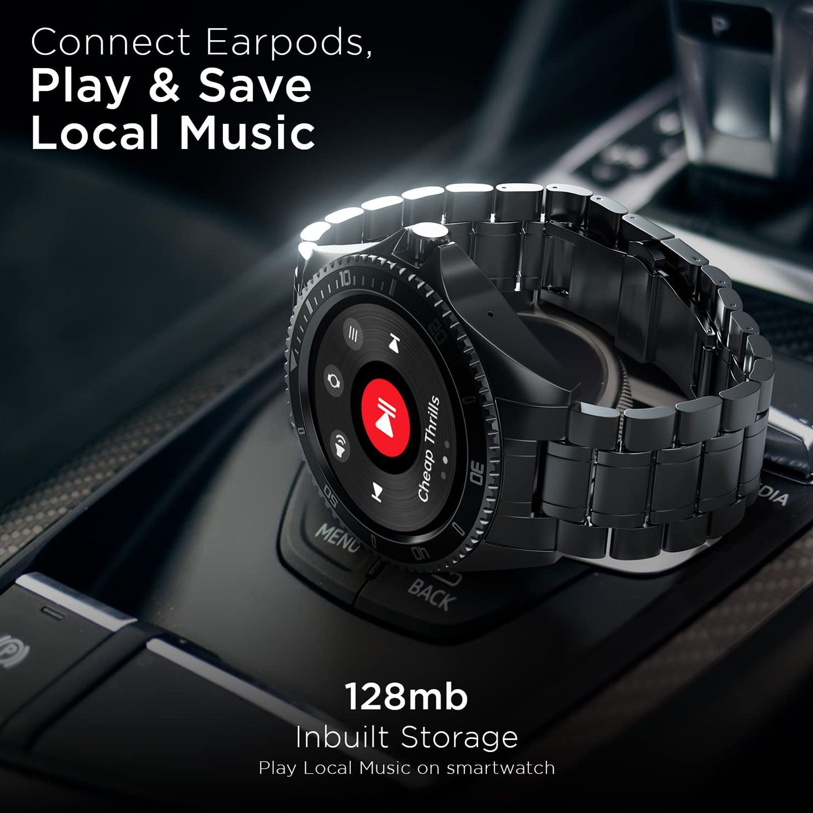 FIRE-BOLTT Quantum Smartwatch with Bluetooth Calling (32.5mm HD Display, IP67 Water Resistant, Silver Strap)_3