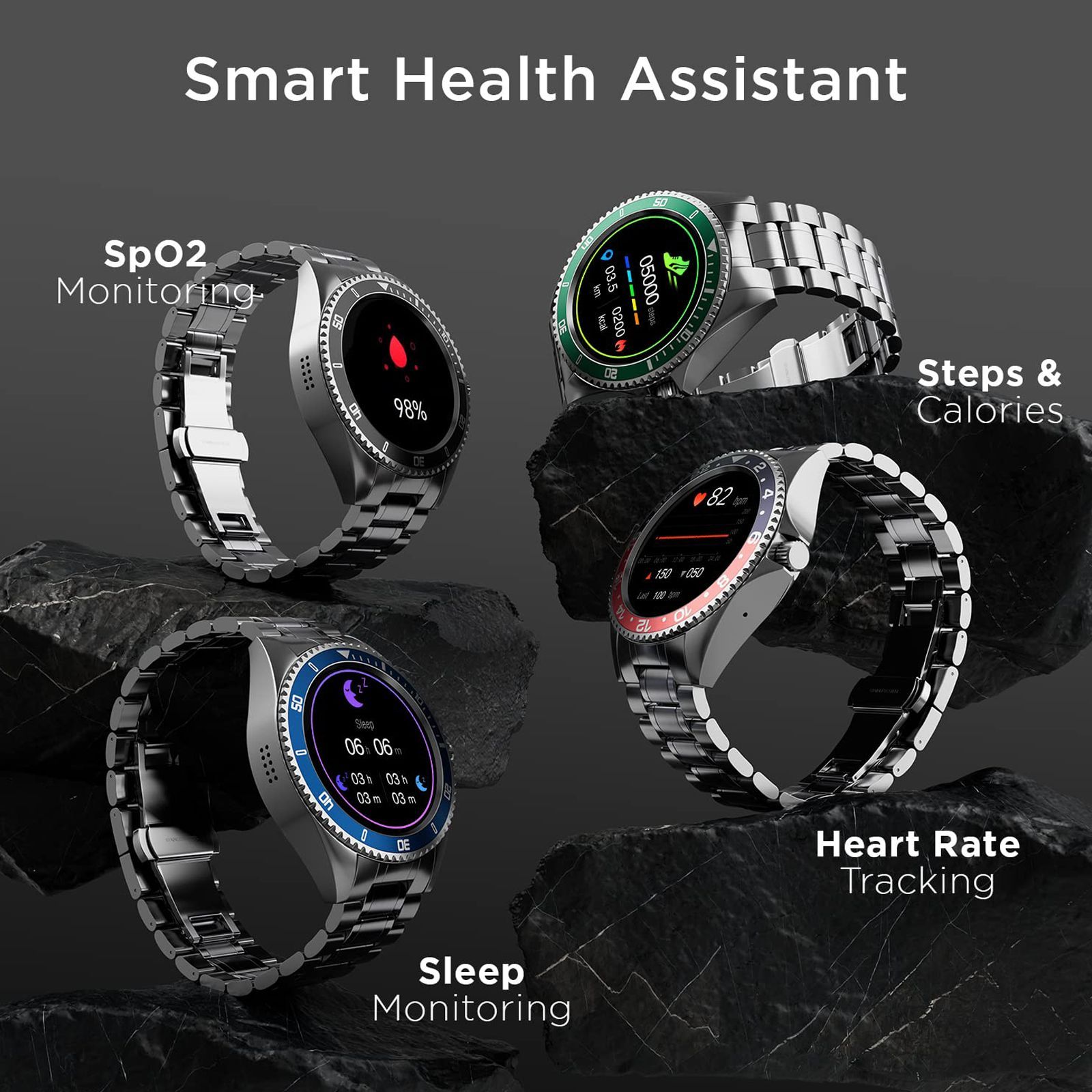 FIRE-BOLTT Quantum Smartwatch with Bluetooth Calling (32.5mm HD Display, IP67 Water Resistant, Silver Strap)_4