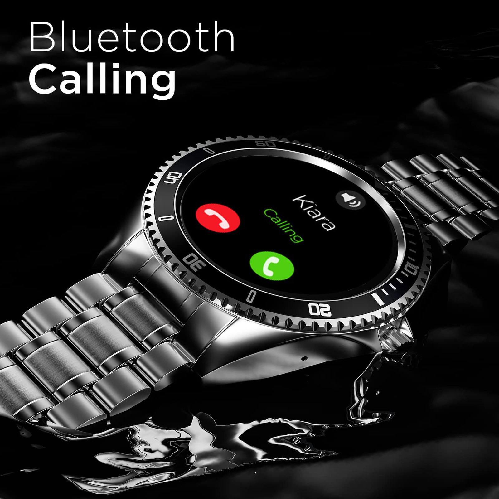 FIRE-BOLTT Quantum Smartwatch with Bluetooth Calling (32.5mm HD Display, IP67 Water Resistant, Silver Strap)_7
