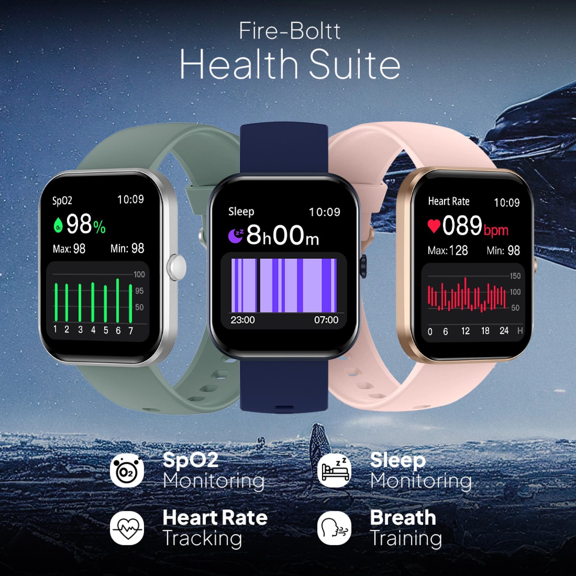 FIRE-BOLTT Terminator BSW104 Smartwatch with Bluetooth Calling (50.5mm IPS Display, IP68 Water Resistant, Grey Strap)_6