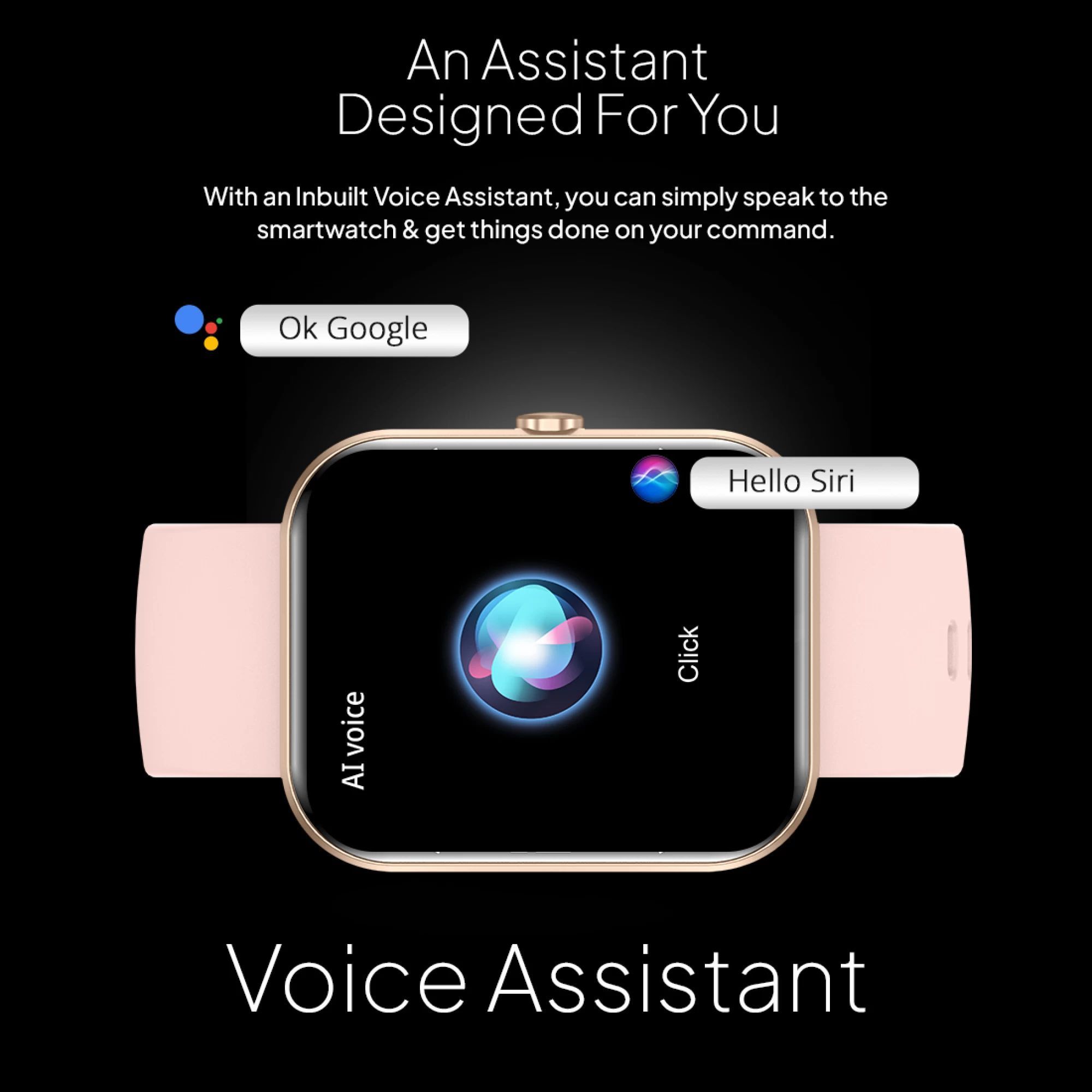 FIRE-BOLTT Terminator BSW104 Smartwatch with Bluetooth Calling (50.5mm IPS Display, IP68 Water Resistant, Pink Strap)_3