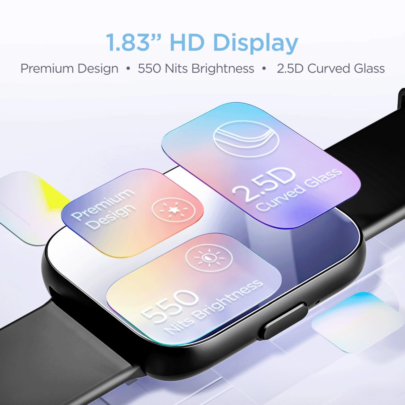 boAt Wave Connect Plus Smartwatch with Bluetooth Calling (46.48mm HD Display, IP68 Water Resistant, Active Black Strap)_8