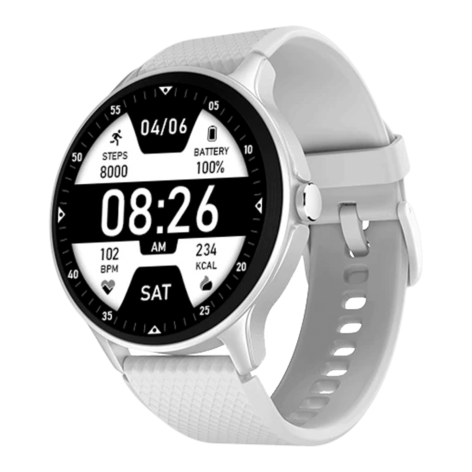 noise NoiseFit Curve Smartwatch with Bluetooth Calling (35.05mm TFT Display, IP68 Water Resistant, Silver Grey Strap) noise NoiseFit Curve Smartwatch with Bluetooth Calling (35.05mm TFT Display, IP68 Water Resistant, Silver Grey Strap)_2