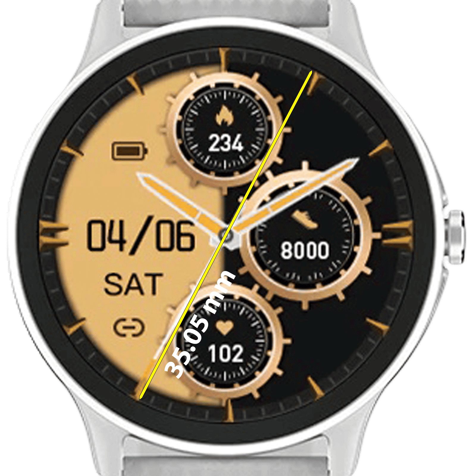 noise NoiseFit Curve Smartwatch with Bluetooth Calling (35.05mm TFT Display, IP68 Water Resistant, Silver Grey Strap) noise NoiseFit Curve Smartwatch with Bluetooth Calling (35.05mm TFT Display, IP68 Water Resistant, Silver Grey Strap)_4