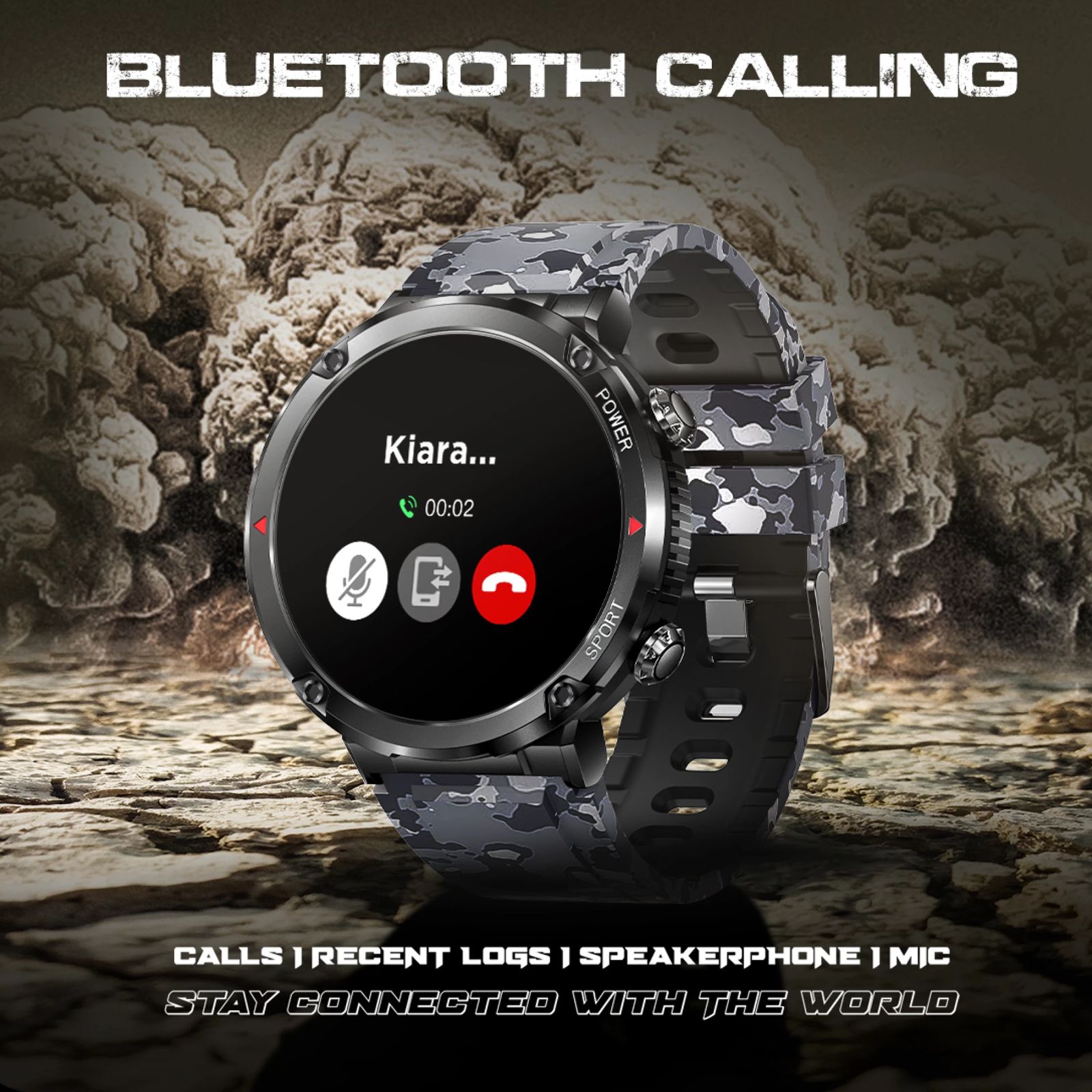 FIRE-BOLTT Sphere Smartwatch with Bluetooth Calling (40.6mm HD Display, IP68 Water Resistant, Camo Black Strap)_10
