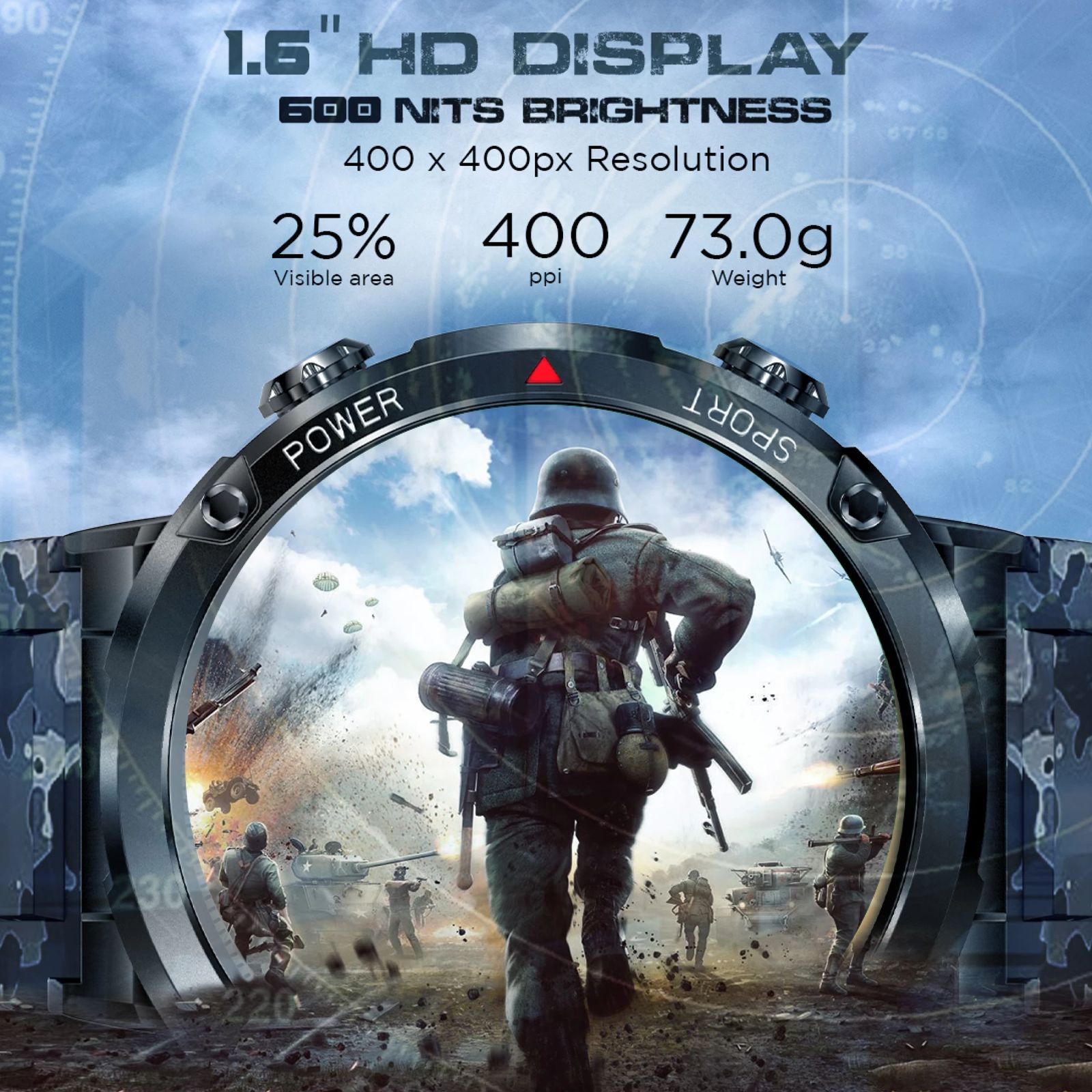 FIRE-BOLTT Sphere Smartwatch with Bluetooth Calling (40.6mm HD Display, IP68 Water Resistant, Camo Black Strap)_13