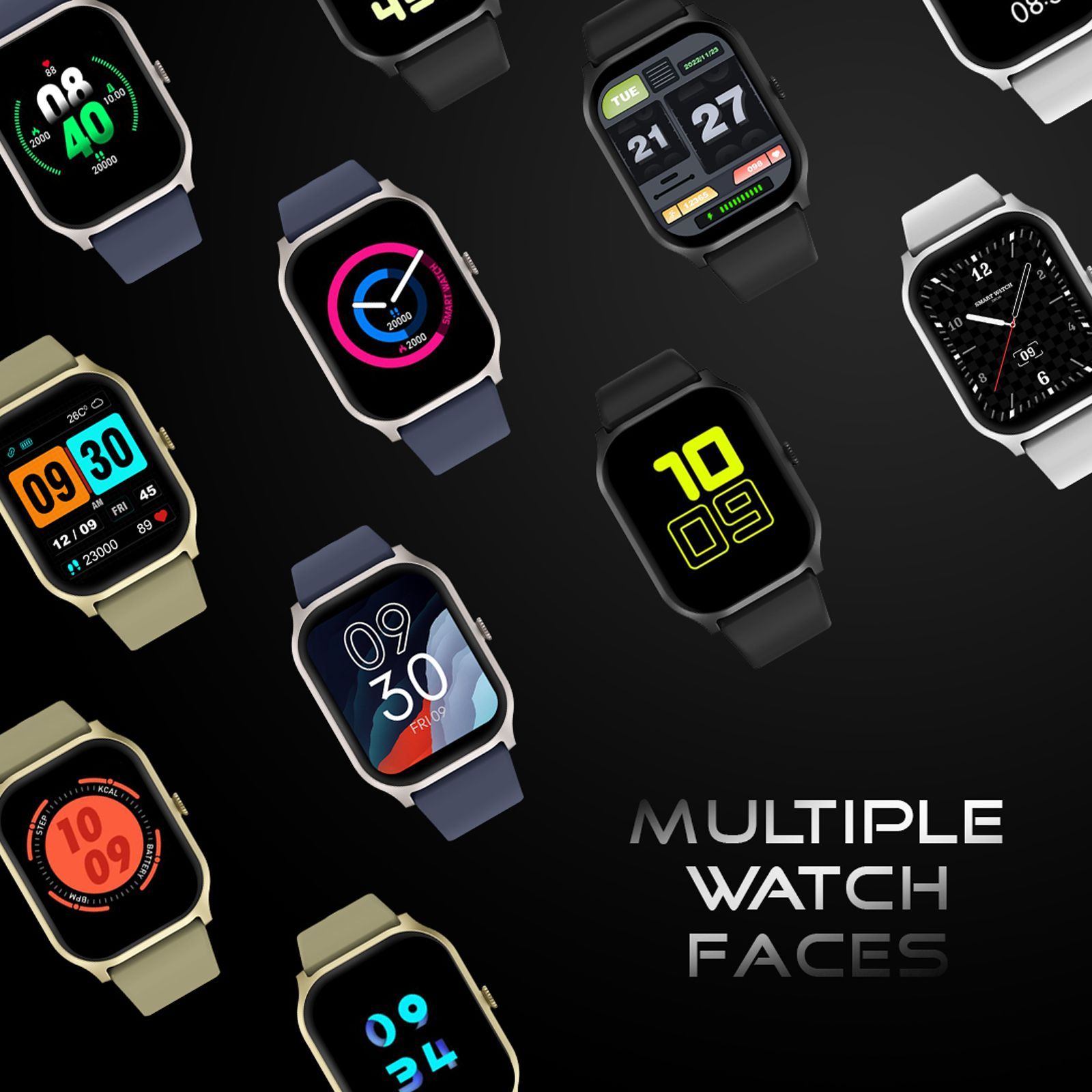 FIRE-BOLTT Hunter Smartwatch with Bluetooth Calling (51.05mm TFT Display, IP67 Water Resistant, Grey Strap)_8