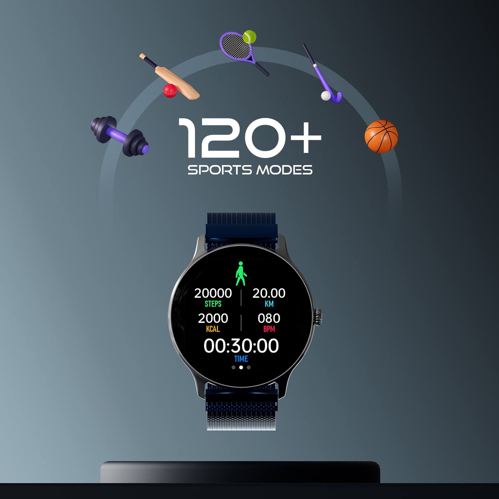 FIRE-BOLTT Phoenix Ultra Smartwatch with Bluetooth Calling (TFT Display, Shockproof, Blue Strap)_3