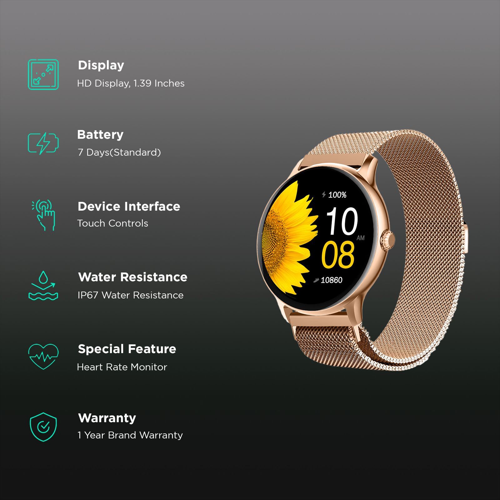 FIRE-BOLTT Phoenix Ultra Smartwatch with Bluetooth Calling (TFT Display, Shockproof, Gold Strap) FIRE-BOLTT Phoenix Ultra Smartwatch with Bluetooth Calling (TFT Display, Shockproof, Gold Strap)_2
