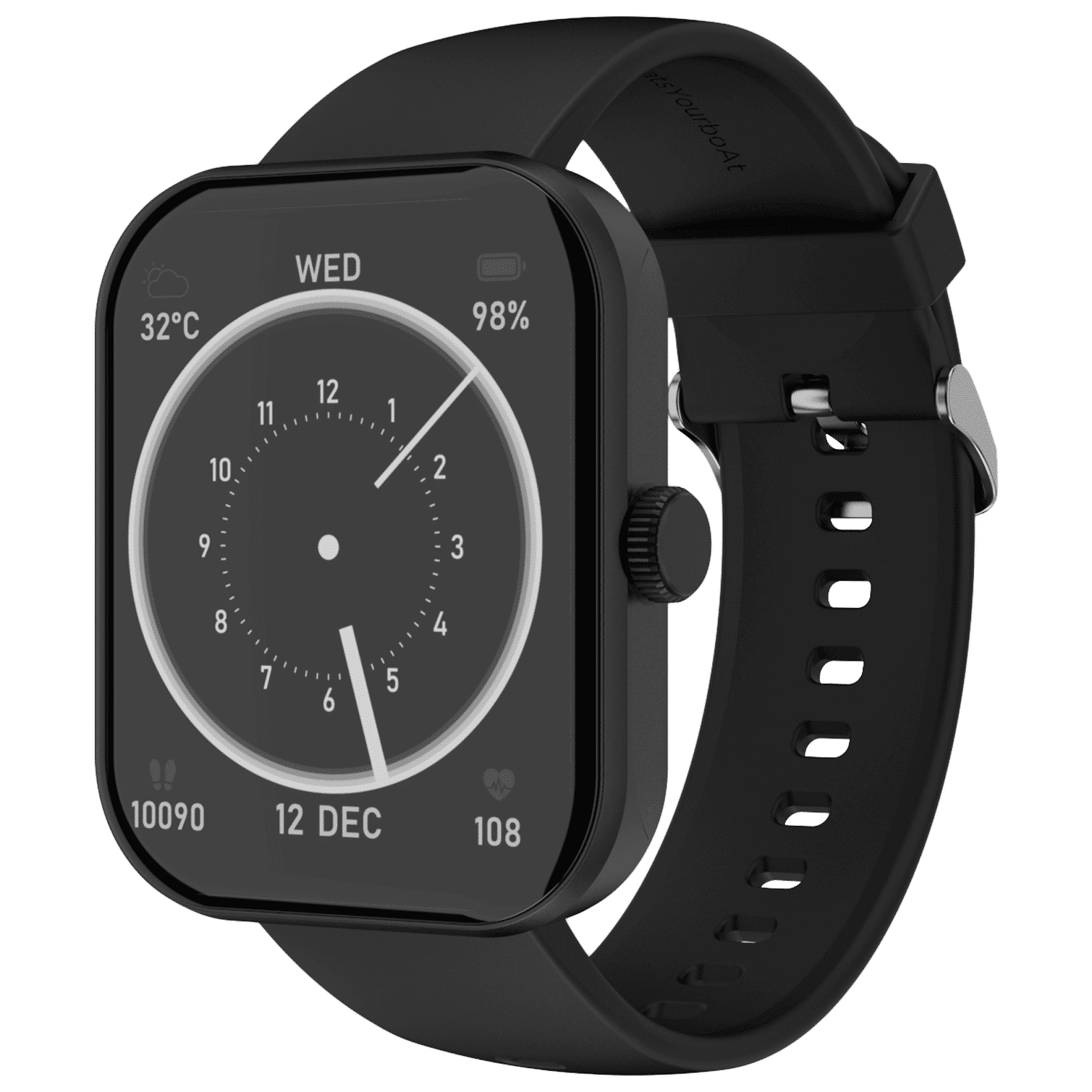 boAt Wave Cosmos Max Smartwatch with Bluetooth Calling (50.8mm HD Display, IP68 Sweat Resistant, Charcoal Black Strap) boAt Wave Cosmos Max Smartwatch with Bluetooth Calling (50.8mm HD Display, IP68 Sweat Resistant, Charcoal Black Strap)_3