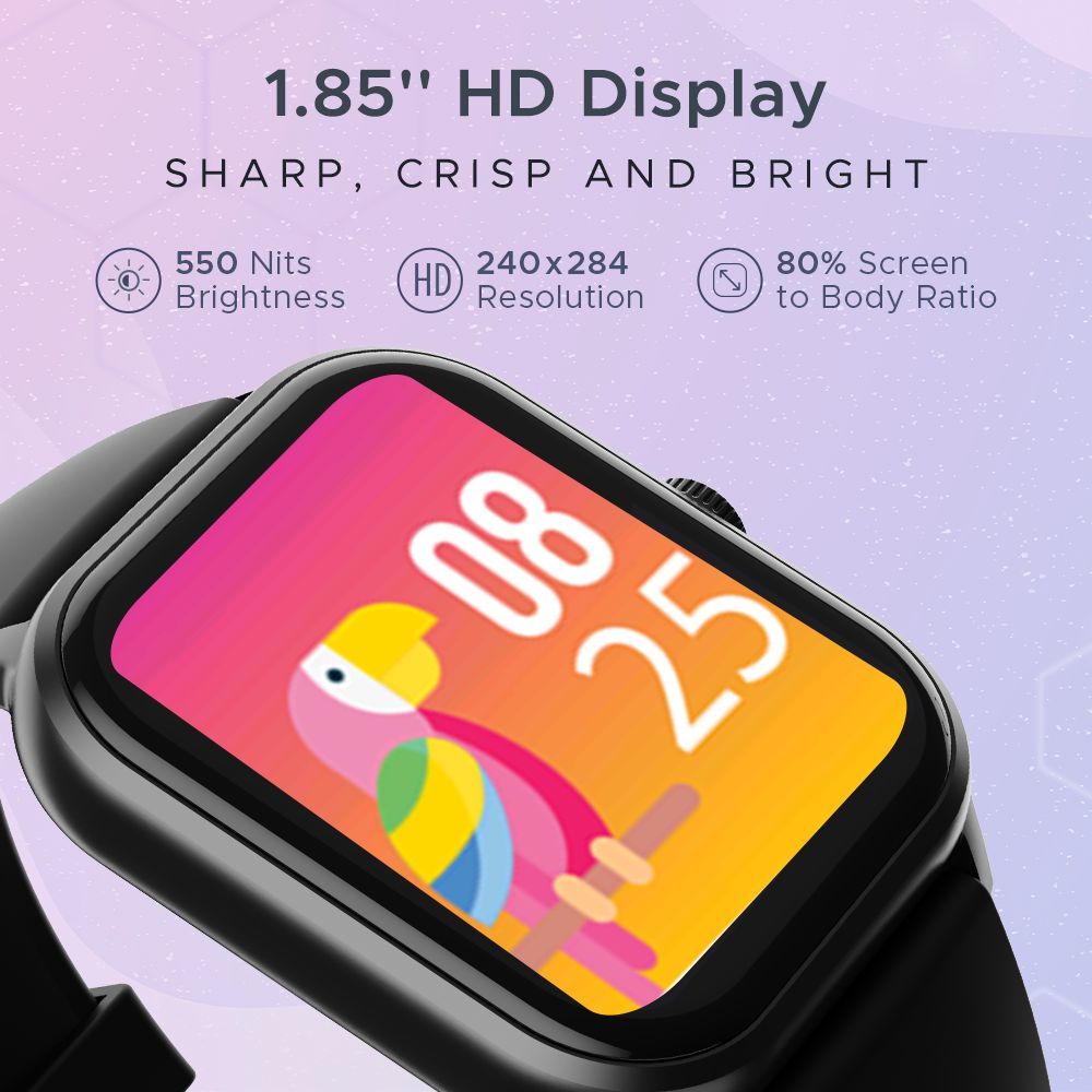 boAt Wave Spin Voice Smartwatch with Bluetooth Calling (46.9mm Display, IP68 Water Resistant, Charcoal Black Strap) boAt Wave Spin Voice Smartwatch with Bluetooth Calling (46.9mm Display, IP68 Water Resistant, Charcoal Black Strap)_8