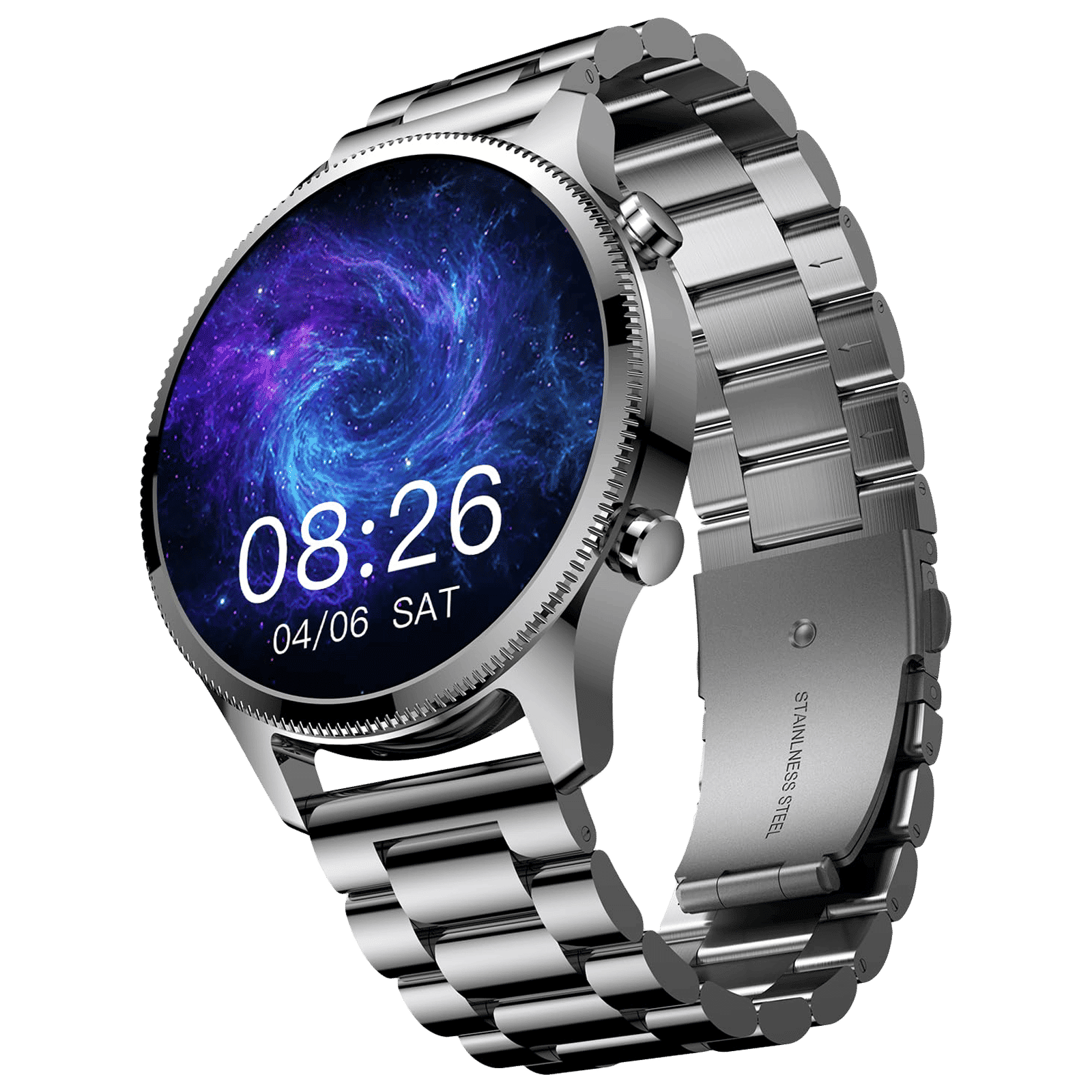 noise NoiseFit Halo Plus Smartwatch with Bluetooth Calling (37.08mm AMOLED Display, IP68 Water Resistant, Elite Silver Strap) noise NoiseFit Halo Plus Smartwatch with Bluetooth Calling (37.08mm AMOLED Display, IP68 Water Resistant, Elite Silver Strap)_1