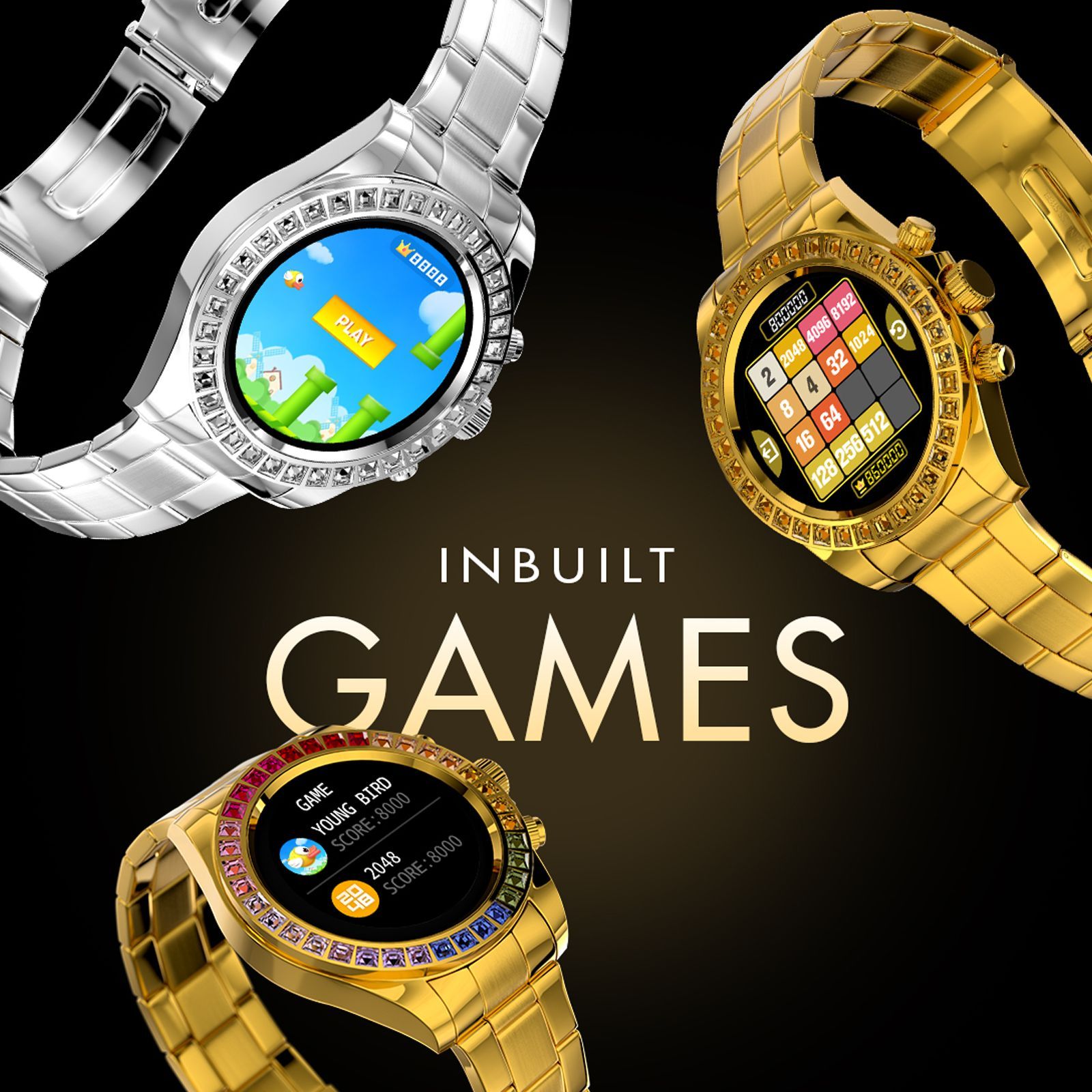 FIRE-BOLTT Blizzard Ultra Smartwatch with Bluetooth Calling (32.5mm HD Display, Water Resistant, Gold Strap)_10