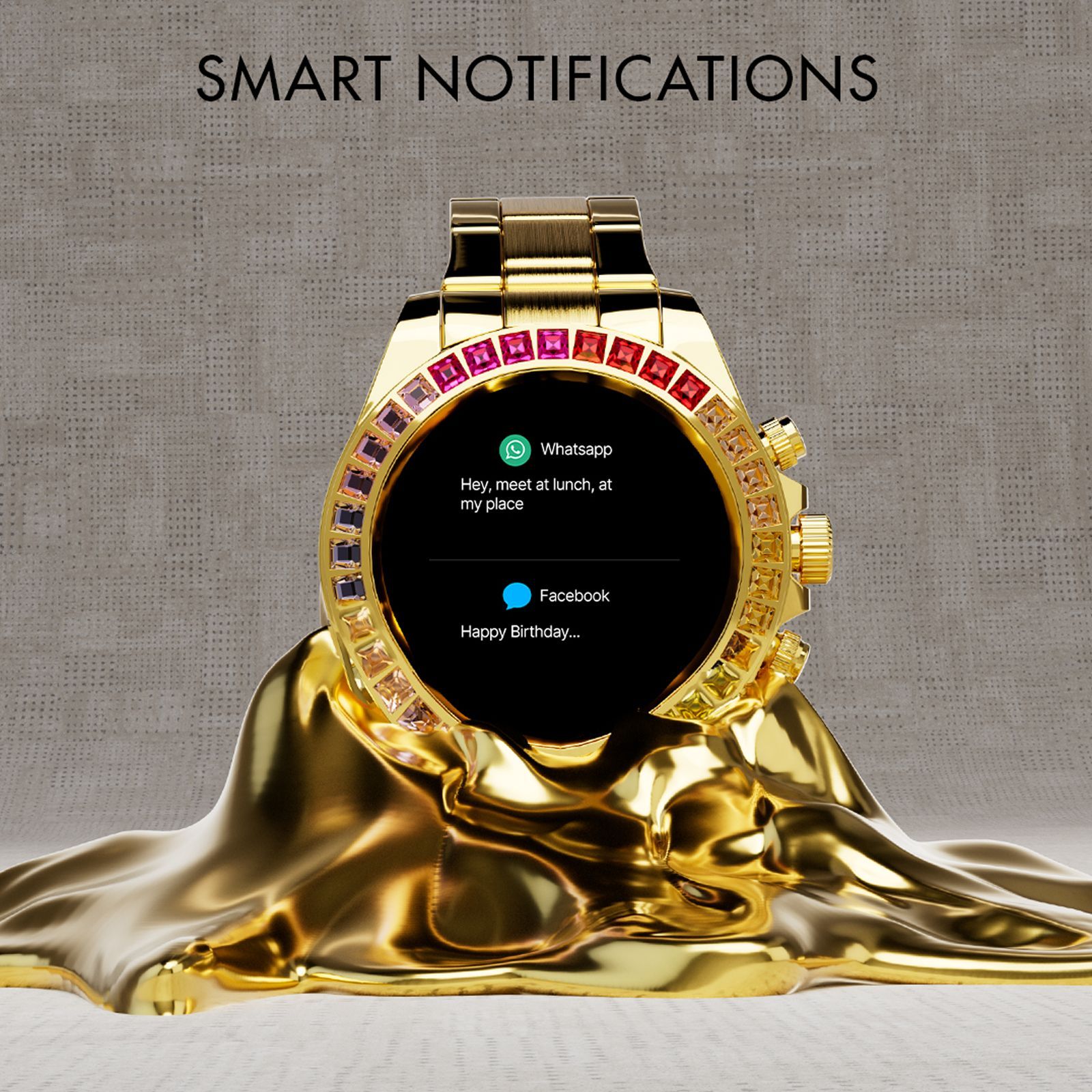 FIRE-BOLTT Blizzard Ultra Smartwatch with Bluetooth Calling (32.5mm HD Display, Water Resistant, Gold Strap)_7