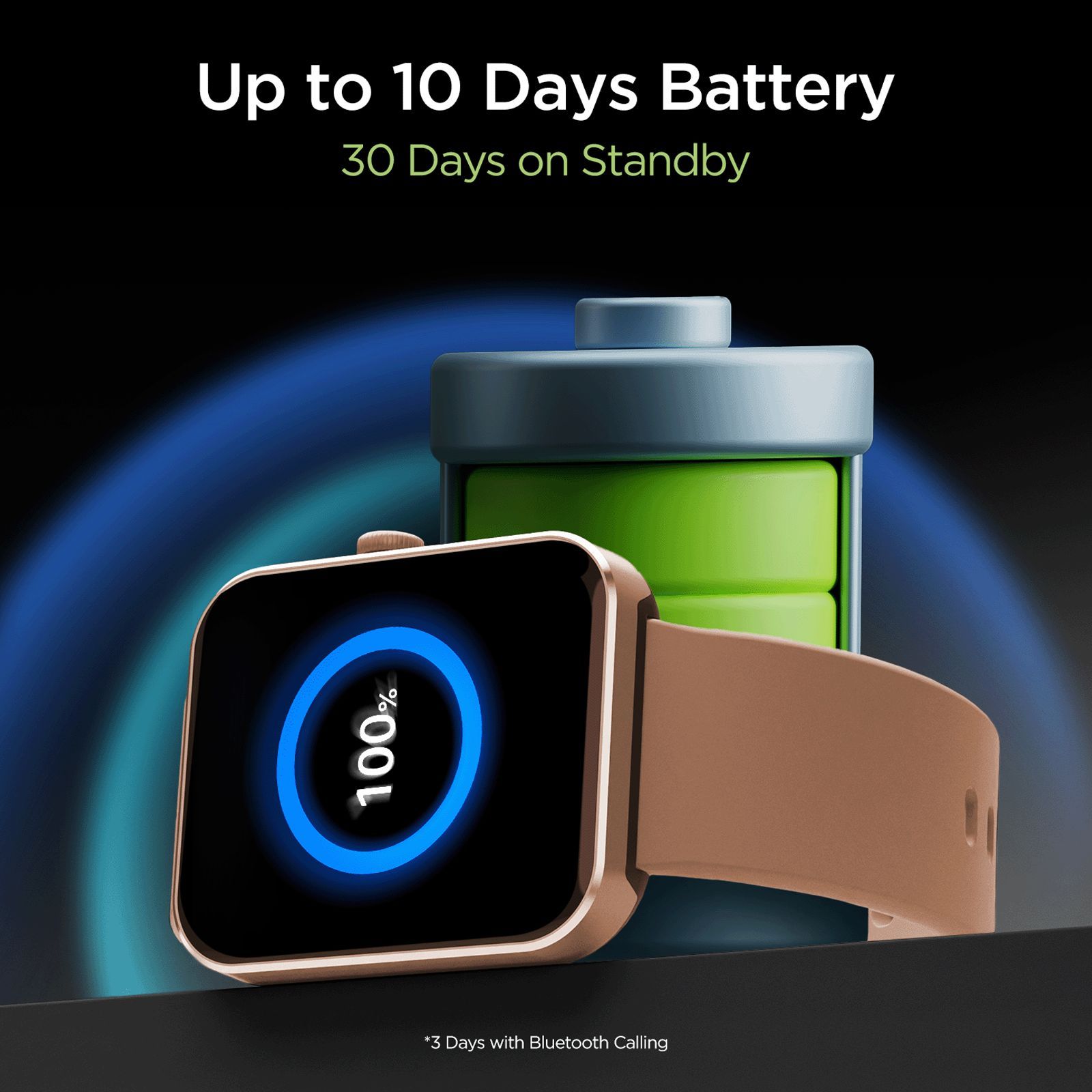 boAt Wave Flex Connect Smartwatch with Bluetooth Calling (46.5mm HD Display, IP68 Water Resistant, Cherry Blossom Strap)_3