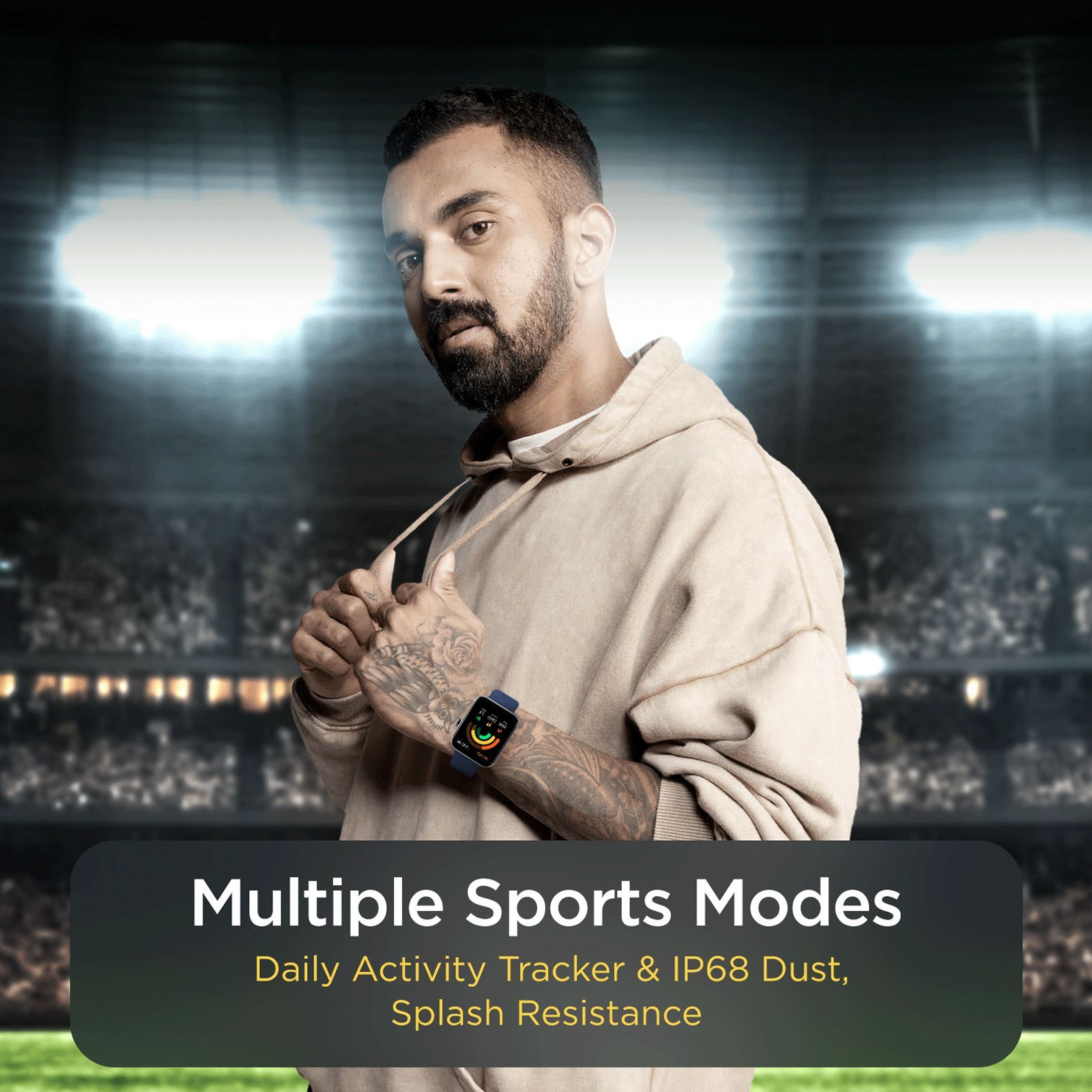 boAt Wave Flex Connect Smartwatch with Bluetooth Calling (46.5mm HD Display, IP68 Water Resistant, Deep Blue Strap)_6