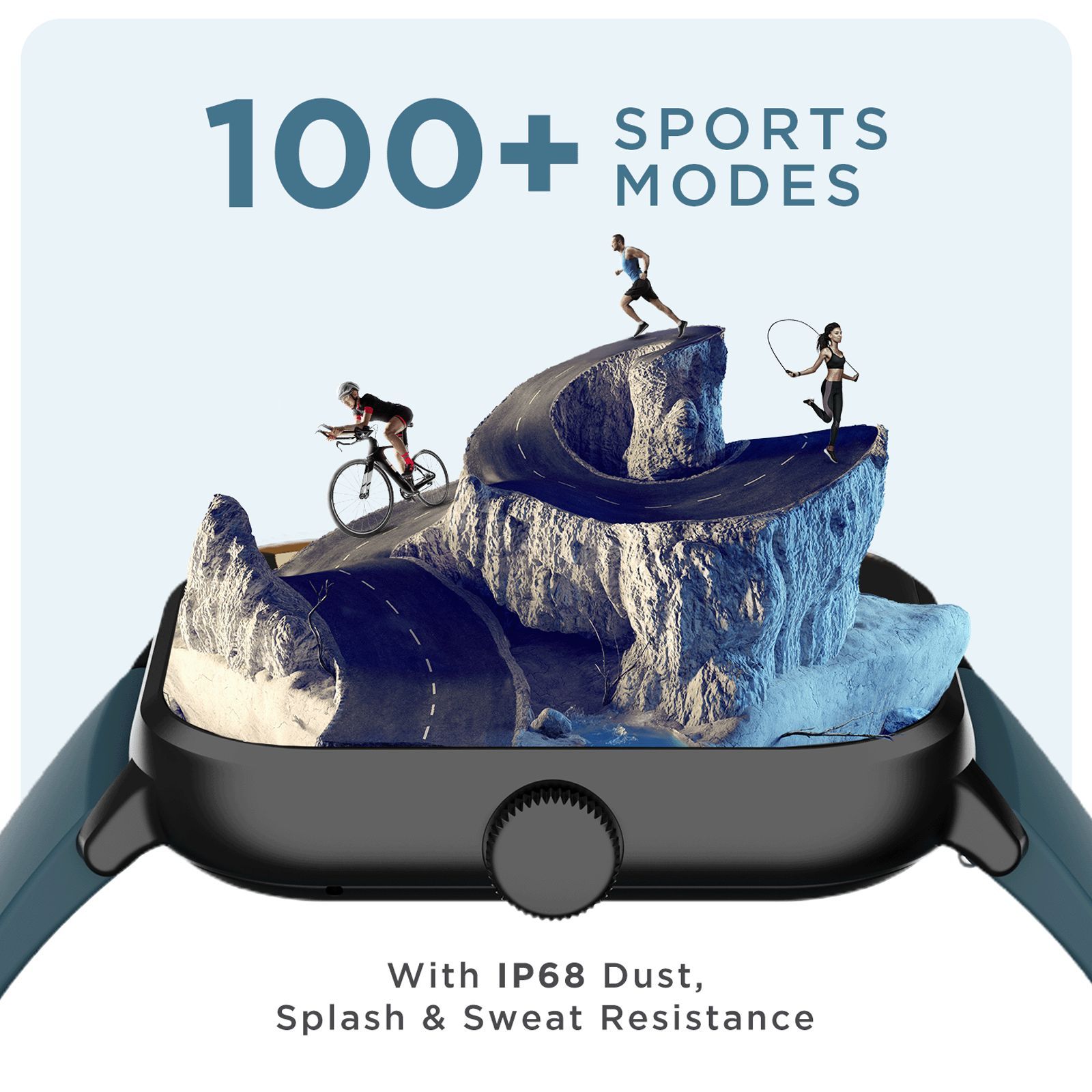 boAt Wave Infinity Smartwatch with Bluetooth Calling (46.99mm HD Display, IP68 Water Resistant, Teal Green Strap)_4