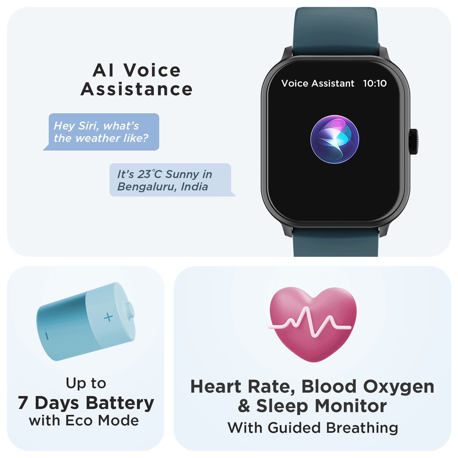 boAt Wave Infinity Smartwatch with Bluetooth Calling (46.99mm HD Display, IP68 Water Resistant, Teal Green Strap)_5