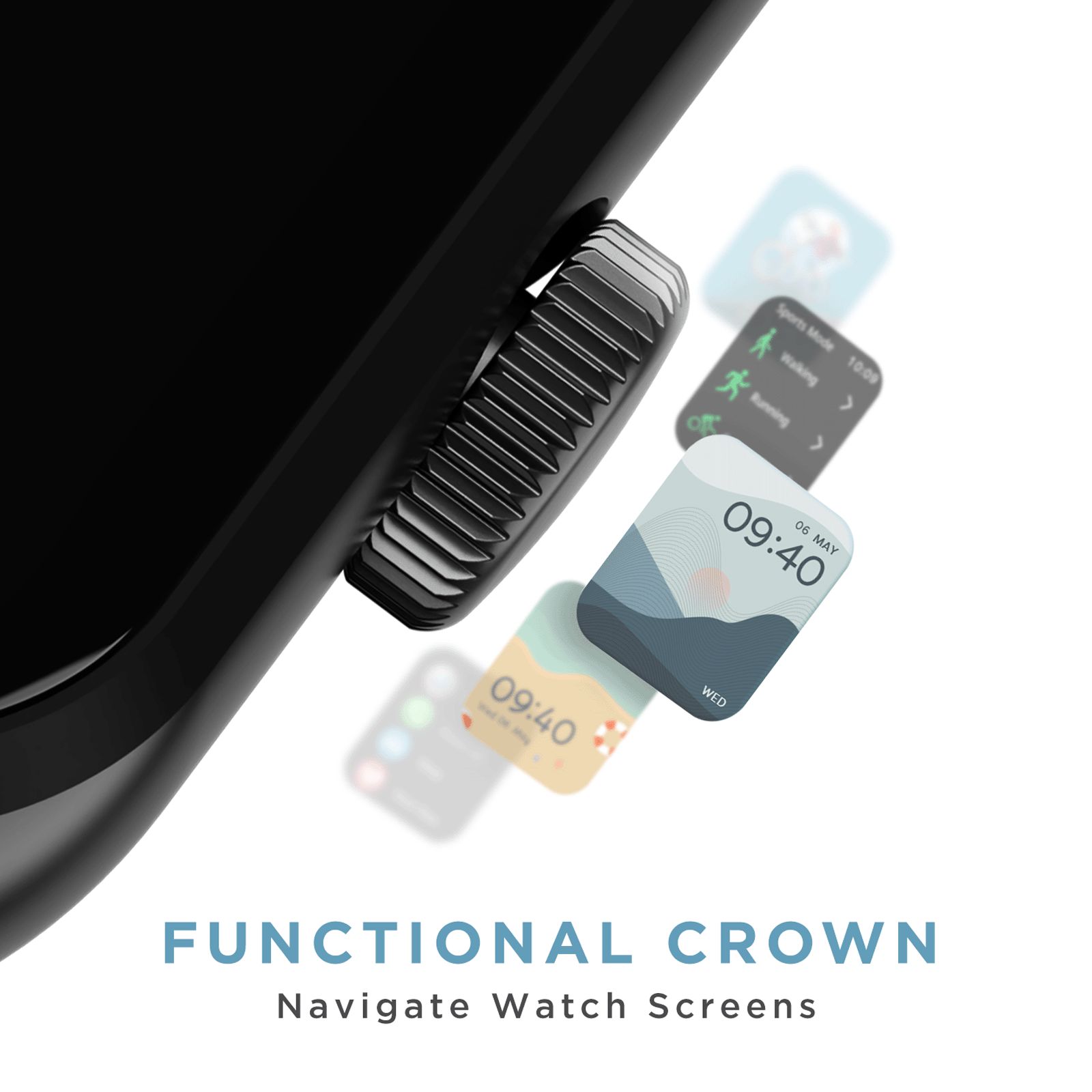 boAt Wave Infinity Smartwatch with Bluetooth Calling (46.99mm HD Display, IP68 Water Resistant, Teal Green Strap)_6