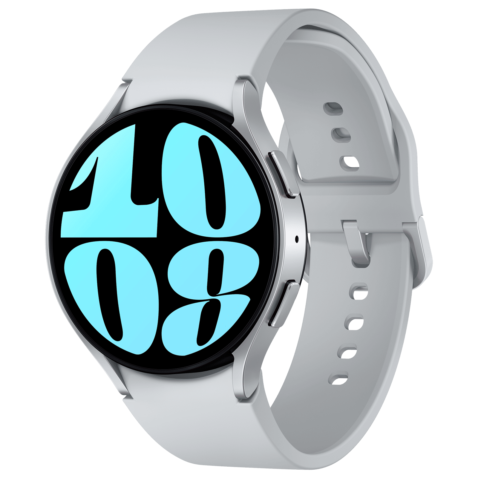 SAMSUNG Galaxy Watch6 Smartwatch with Bluetooth Calling (44mm Super AMOLED Display, IP68 Water Resistant, Silver Strap)_2