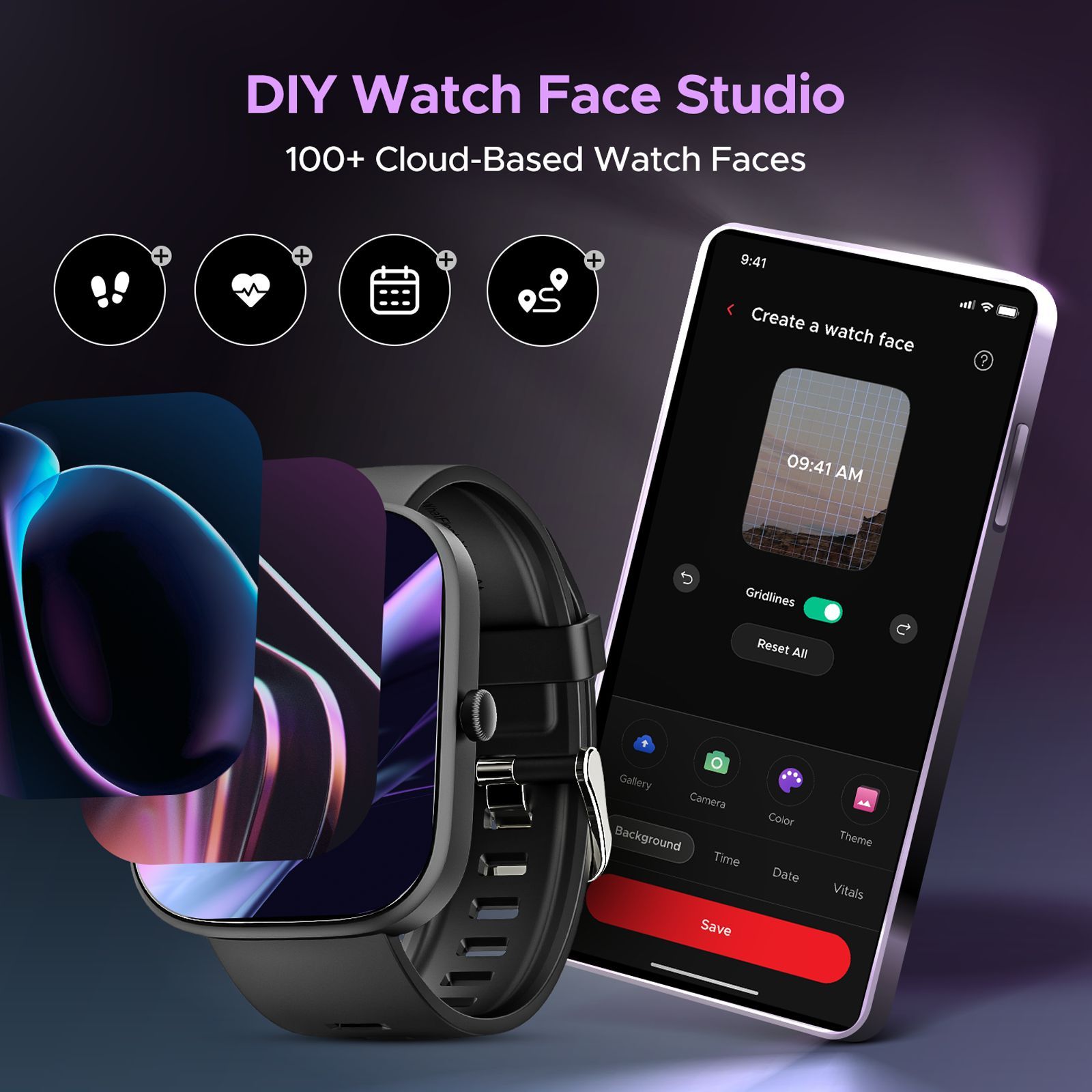 boAt Wave Convex Smartwatch with IP67 Waterproof (49.7mm AMOLED Display, Active Black Strap)_5