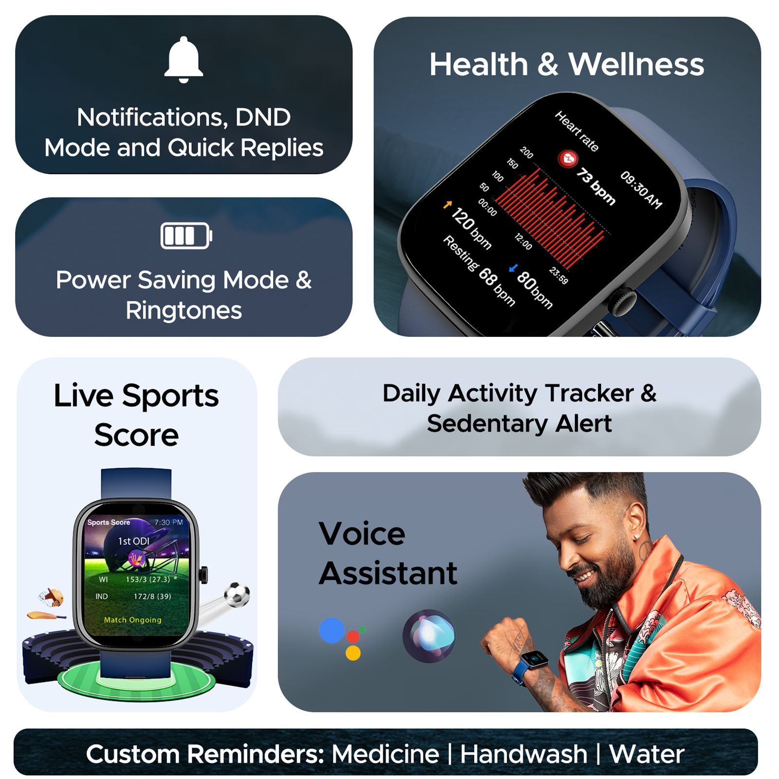 boAt Wave Convex Smartwatch with IP67 Waterproof (49.7mm AMOLED Display, Dark Blue Strap)_9