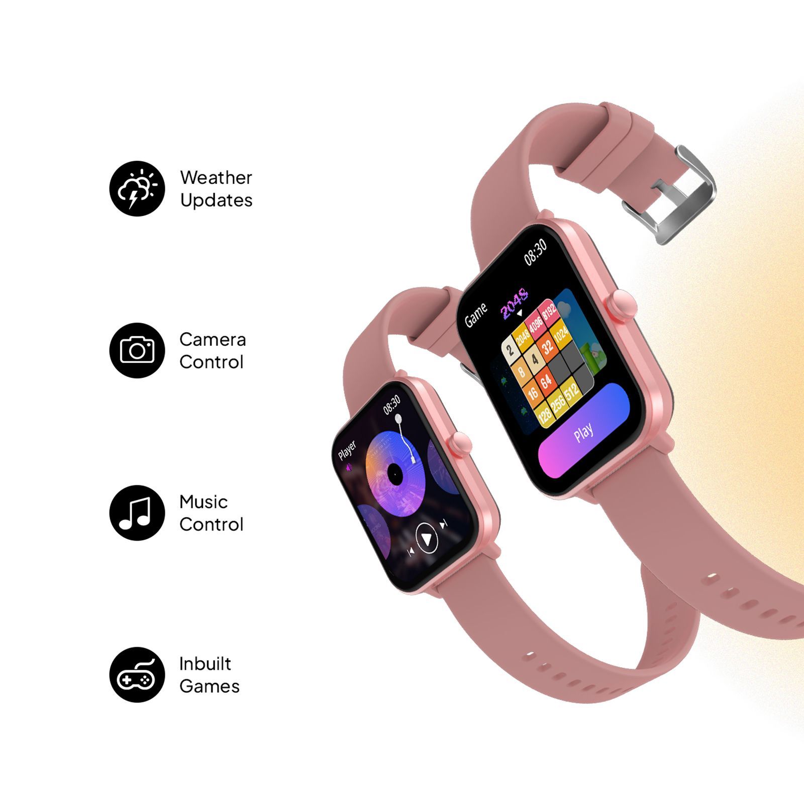 FIRE-BOLTT Tide Plus Smartwatch with Bluetooth Calling (46.5mm 2.5D Curved Display, IP67 Water Resistant, Pink Strap)_10