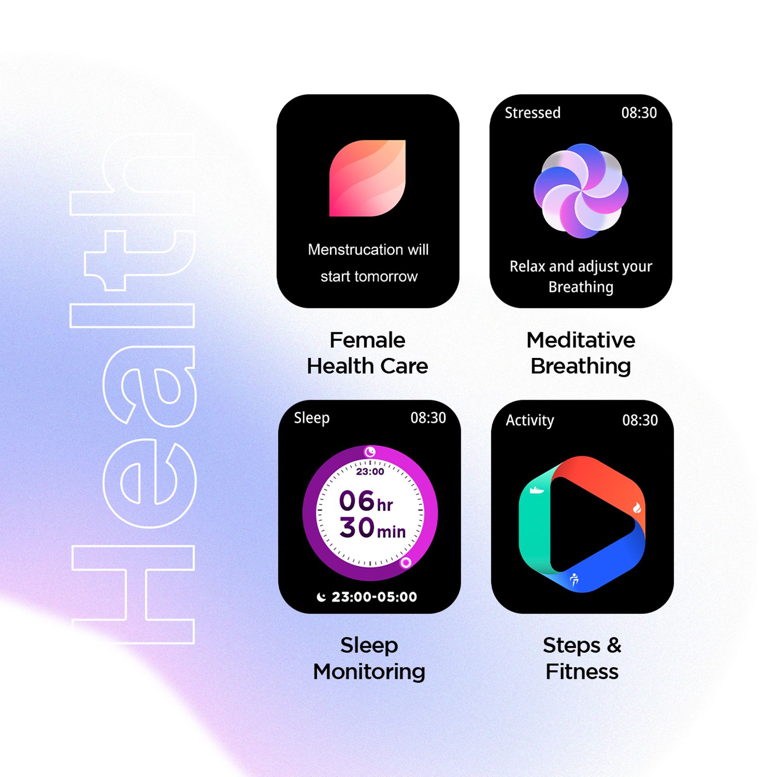 FIRE-BOLTT Tide Plus Smartwatch with Bluetooth Calling (46.5mm 2.5D Curved Display, IP67 Water Resistant, Pink Strap)_11