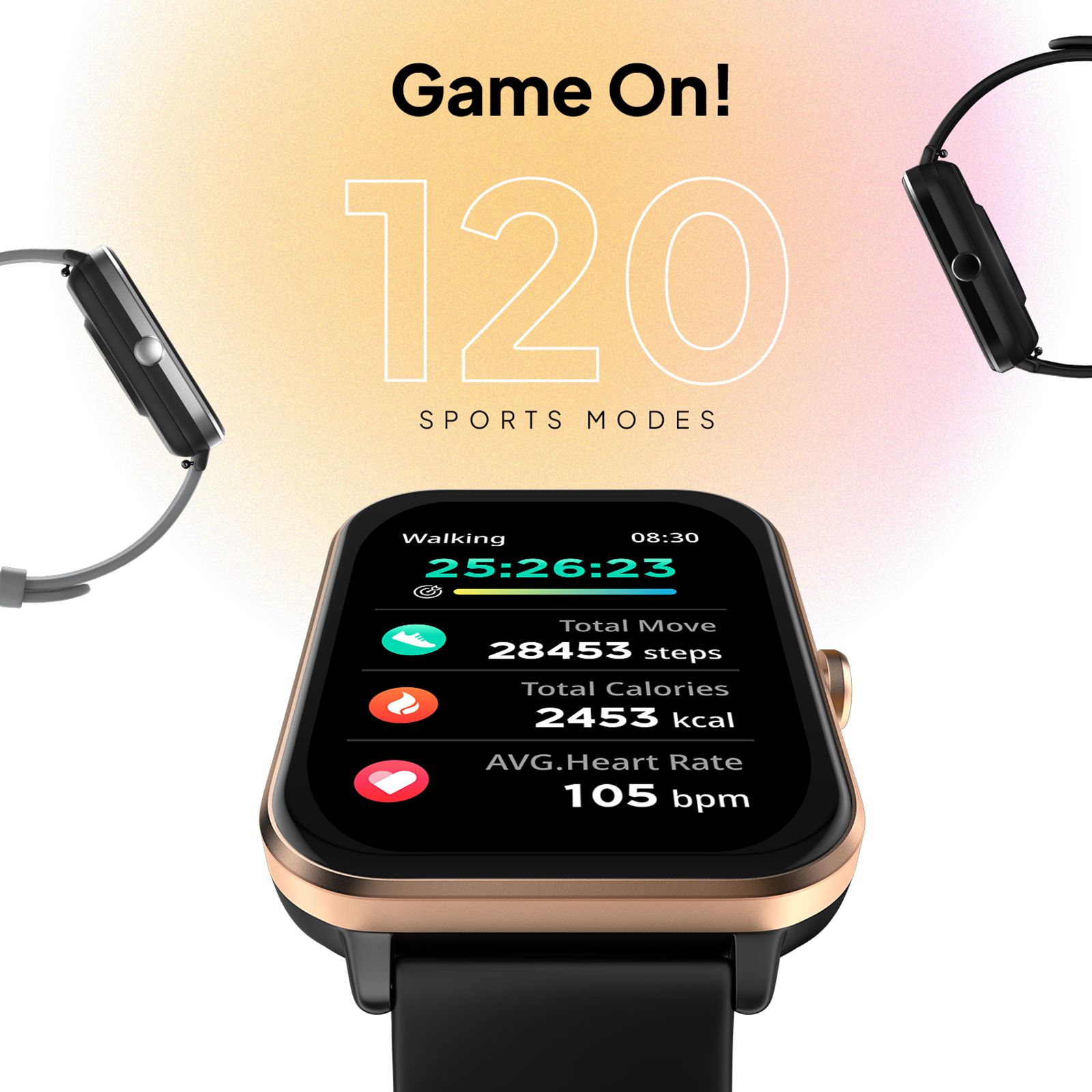 FIRE-BOLTT Tide Plus Smartwatch with Bluetooth Calling (46.5mm 2.5D Curved Display, IP67 Water Resistant, Black Strap)_5