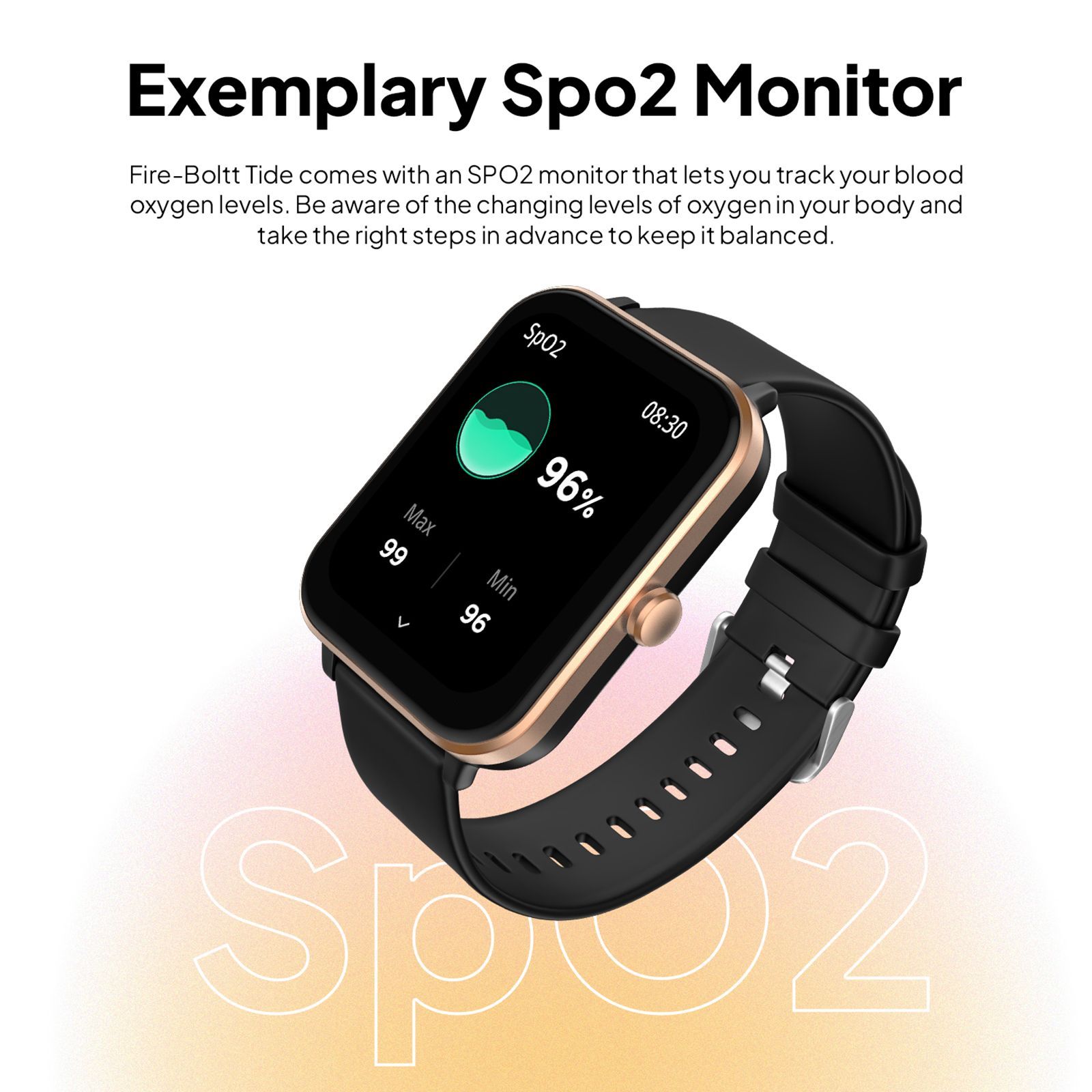 FIRE-BOLTT Tide Plus Smartwatch with Bluetooth Calling (46.5mm 2.5D Curved Display, IP67 Water Resistant, Black Strap)_6