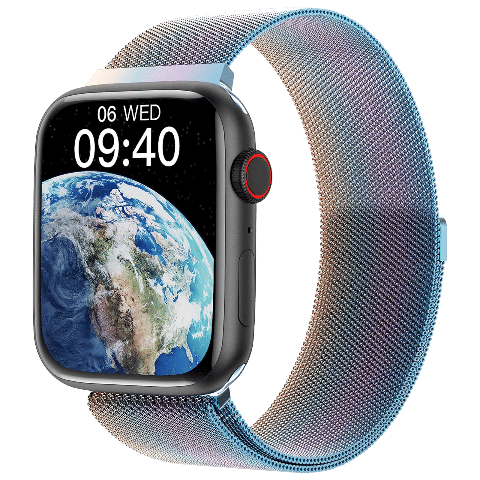 FIRE-BOLTT Vogue Smartwatch with Bluetooth Calling (52mm HD Display, IP68 Water Resistant, Rainbow Strap)_1