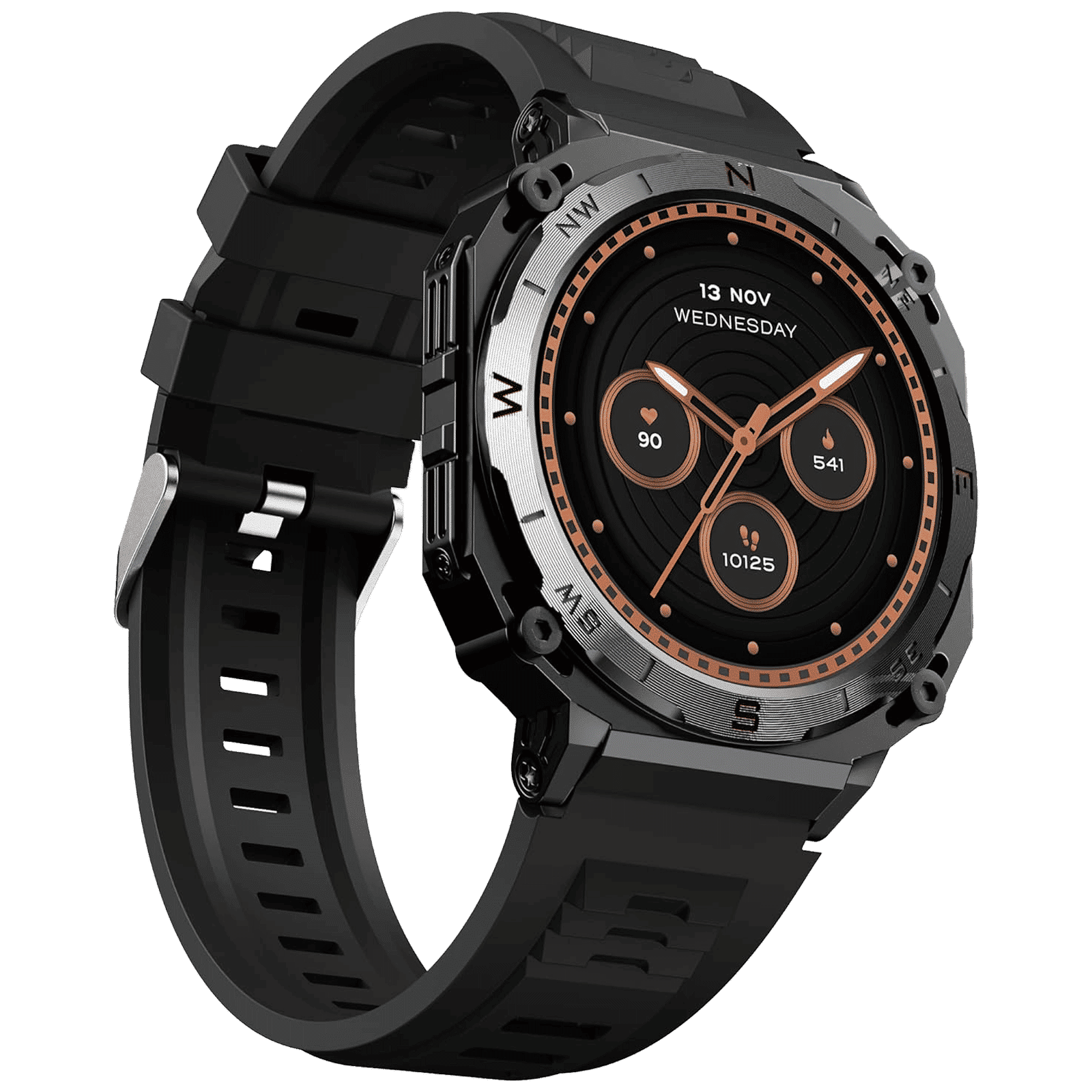 boAt Enigma X500 Smartwatch with Bluetooth Calling (36.3mm AMOLED Display, IP68 Sweat Resistant, Jet Black Strap) boAt Enigma X500 Smartwatch with Bluetooth Calling (36.3mm AMOLED Display, IP68 Sweat Resistant, Jet Black Strap)_1