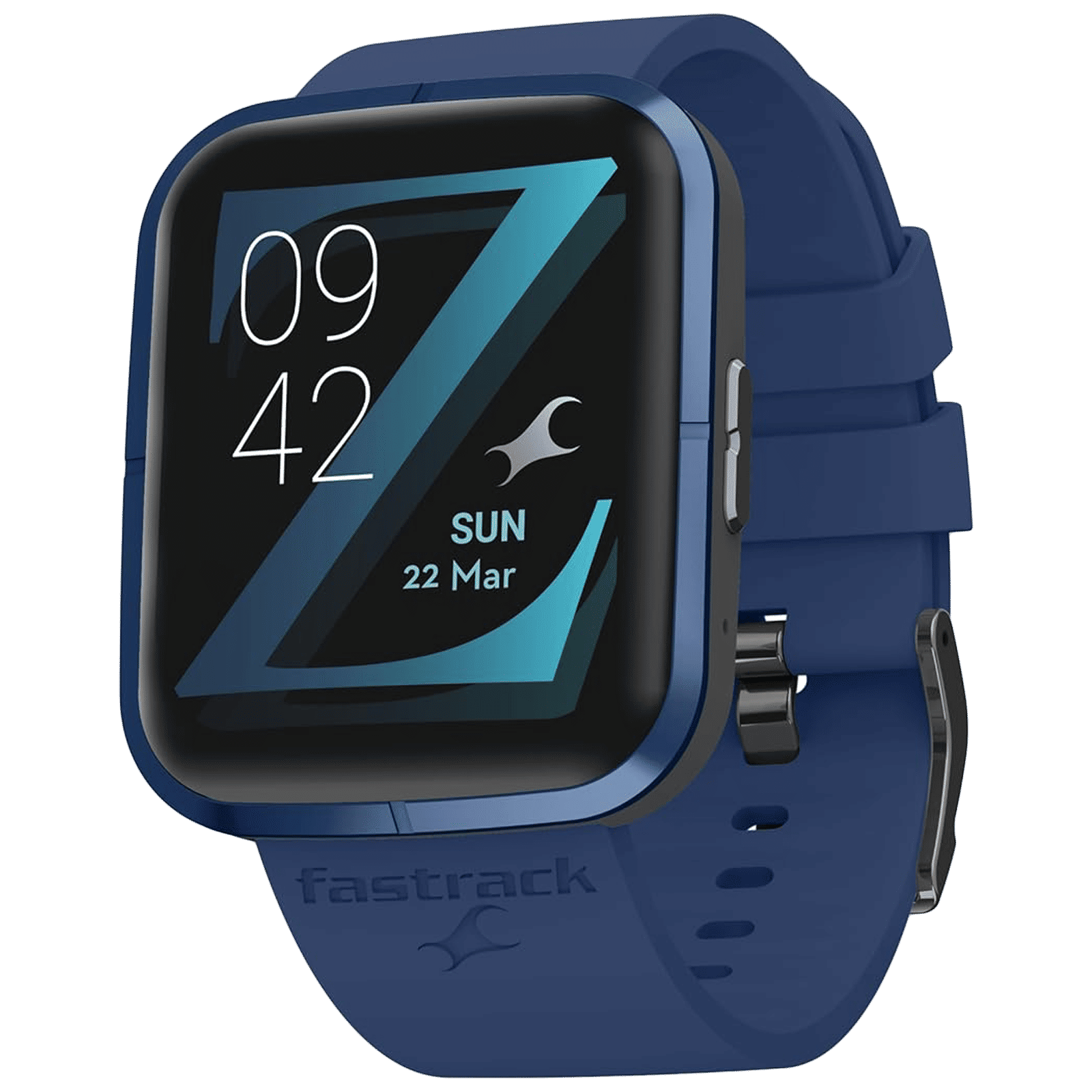 fastrack Reflex Zingg Smartwatch with Bluetooth Calling (42.9mm UltraVU Display, Blue Strap)_2