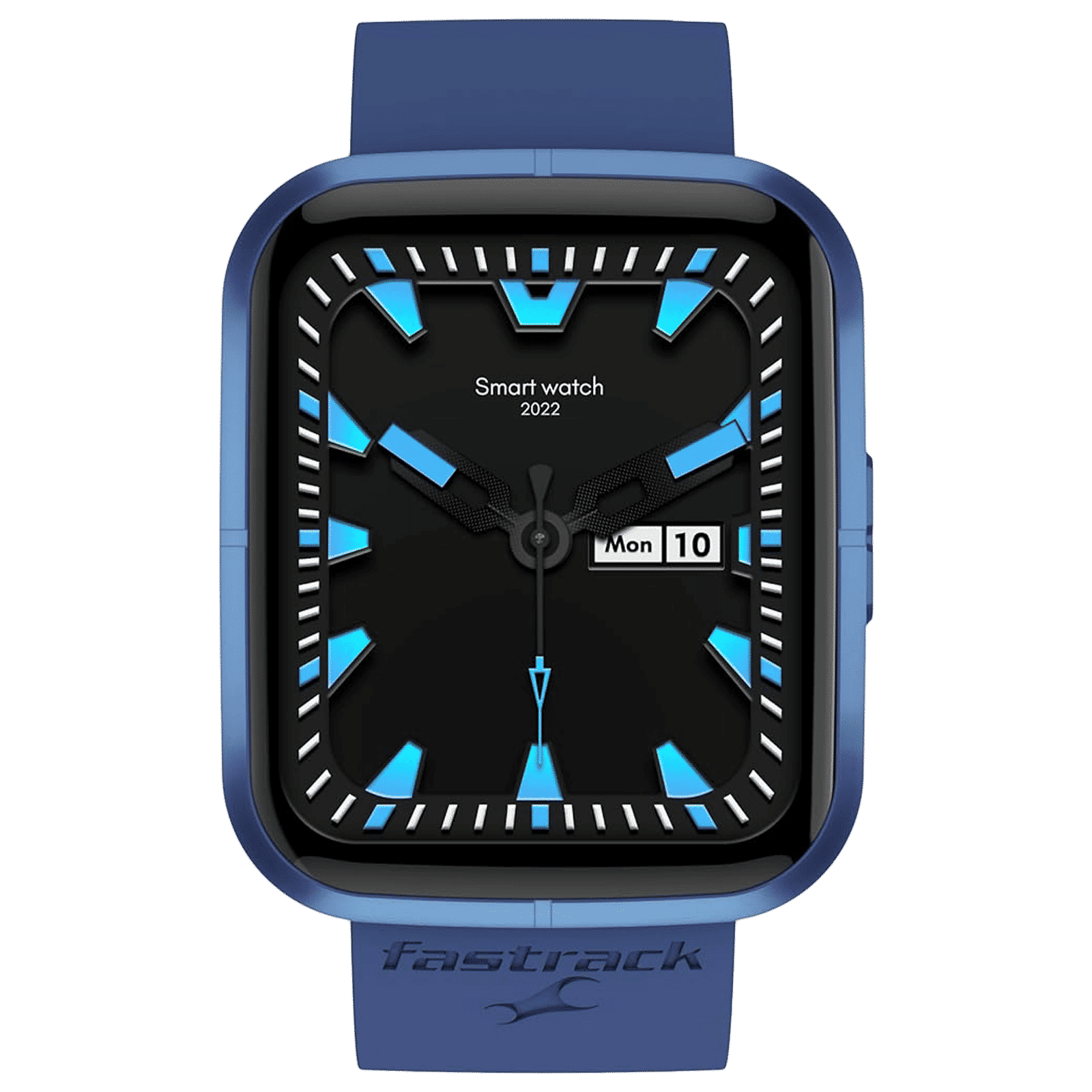 fastrack Reflex Zingg Smartwatch with Bluetooth Calling (42.9mm UltraVU Display, Blue Strap)_1